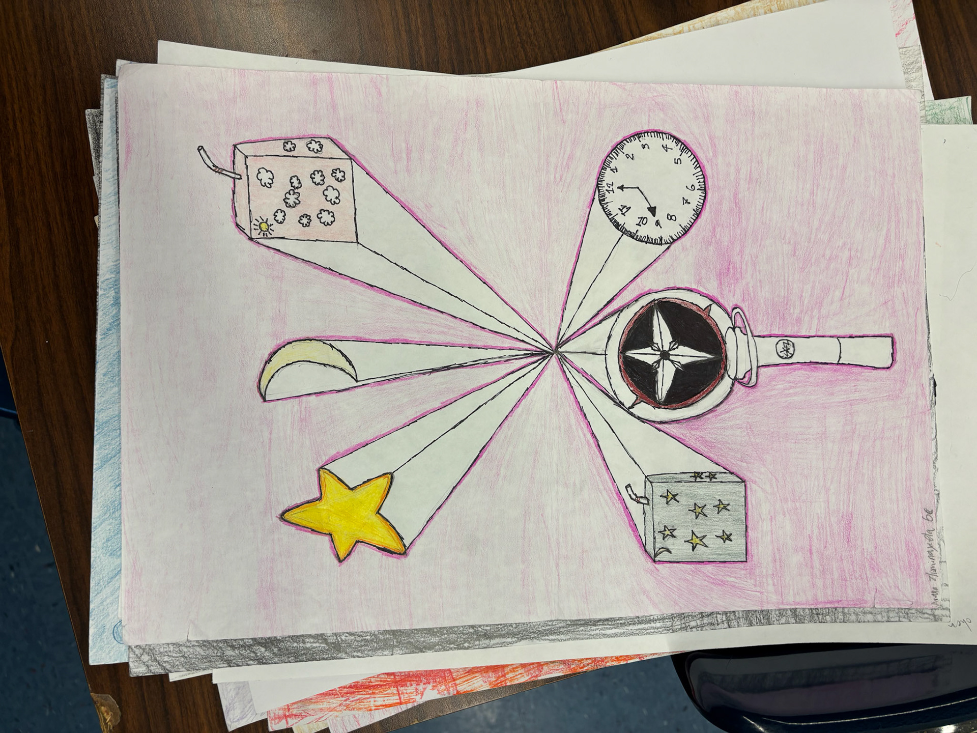 6th grade Objects in Perspective project