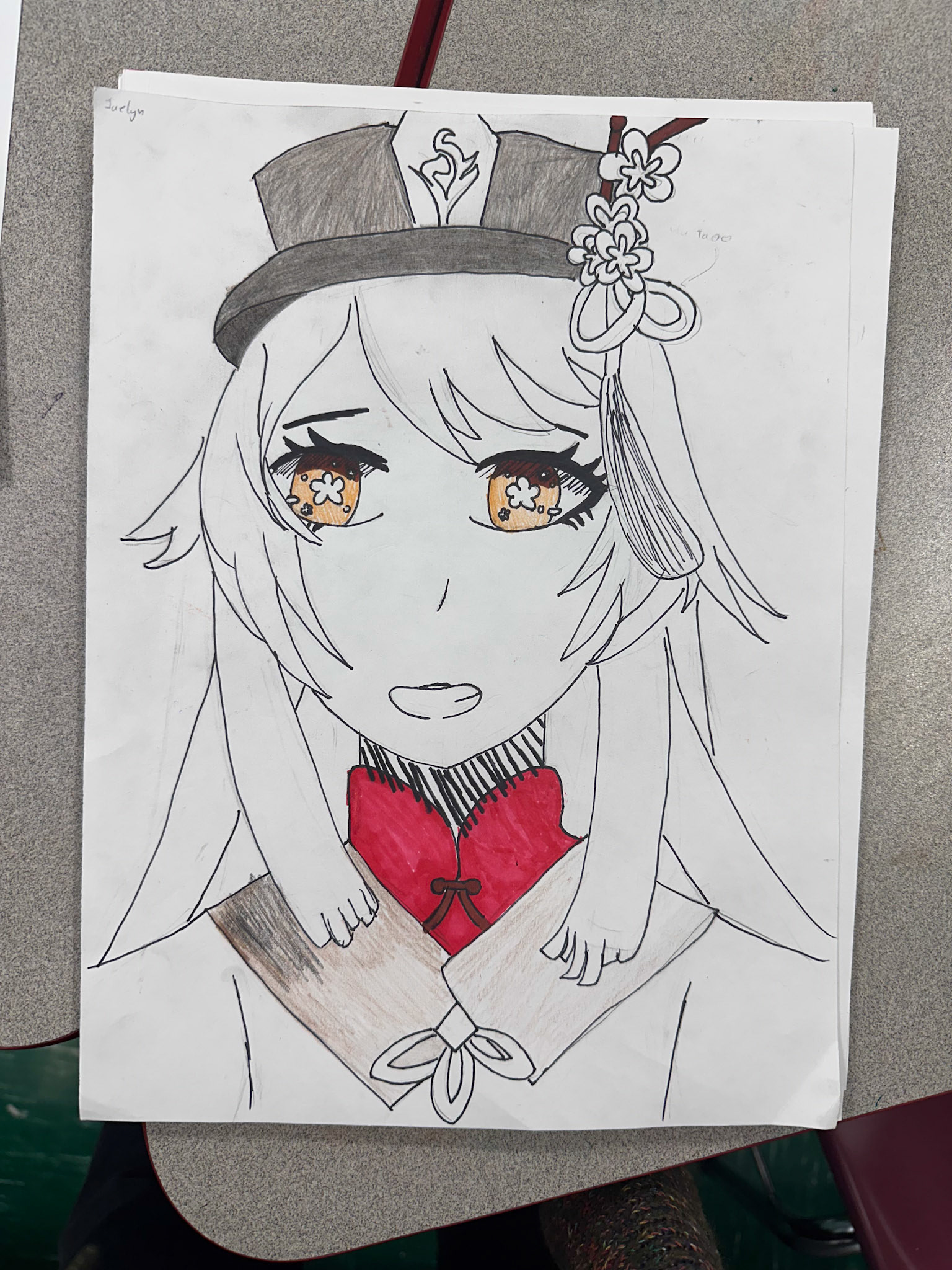 5th grade Anime Portrait Project