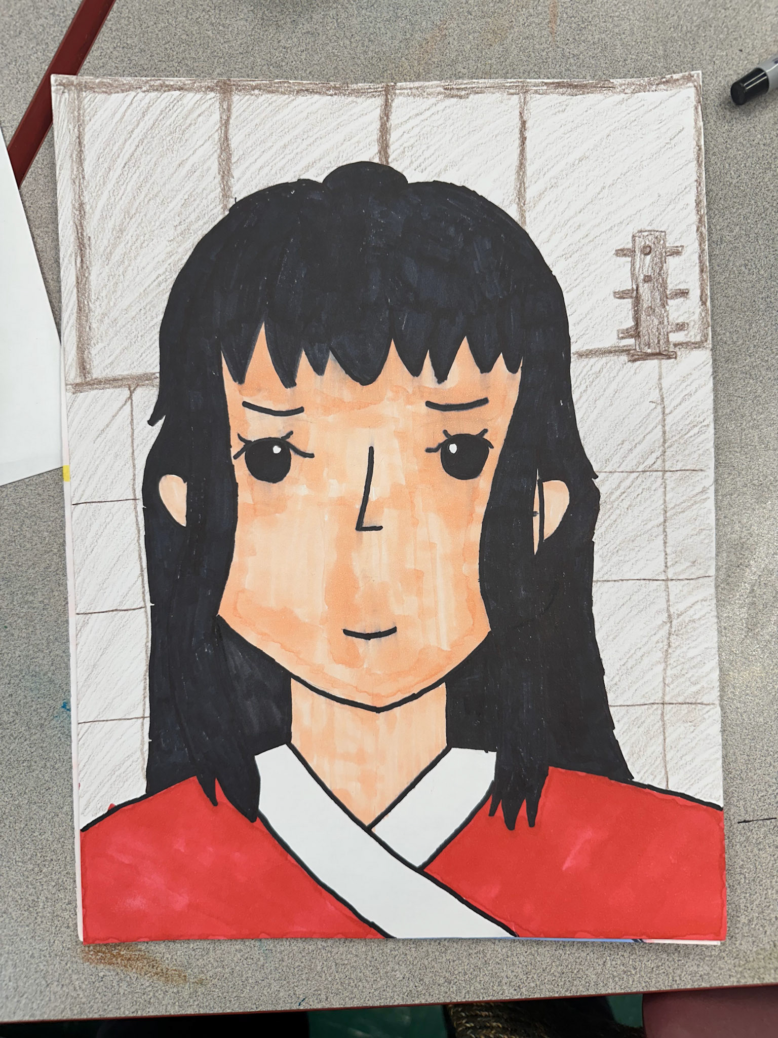 5th grade Anime Portrait Project