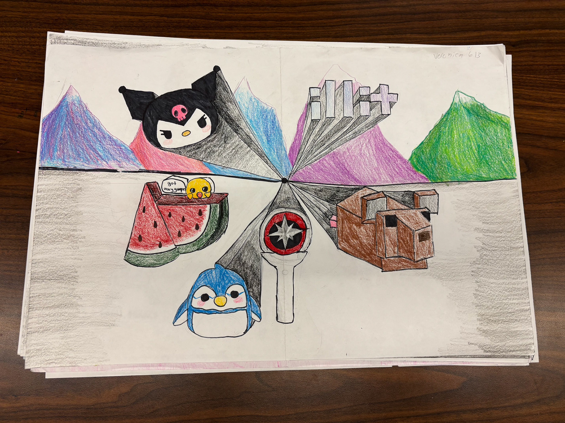 6th grade Objects in Perspective project