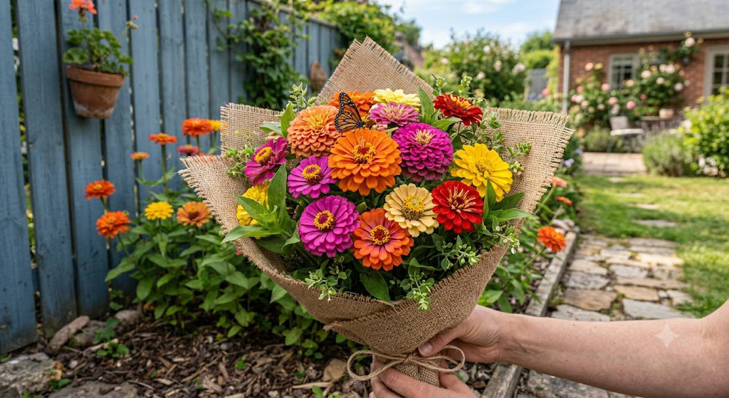 Pick your own Bouquet of Zinnias