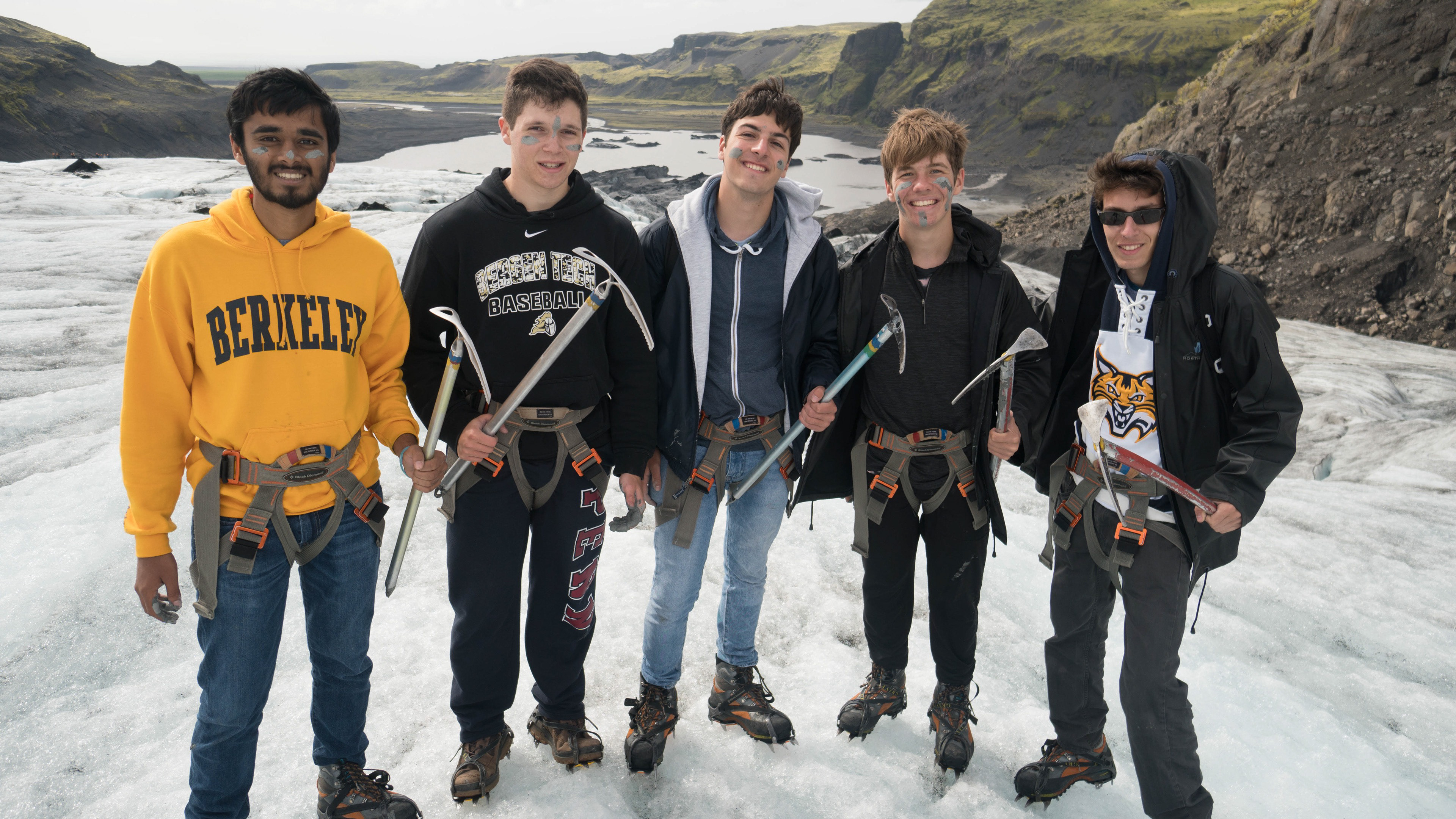 Iceland glacier walk with friends