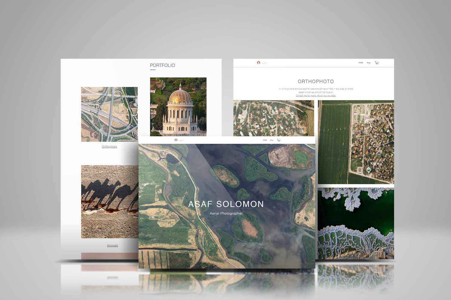 Website Design / Asaf Solomon - Aerial Photographer