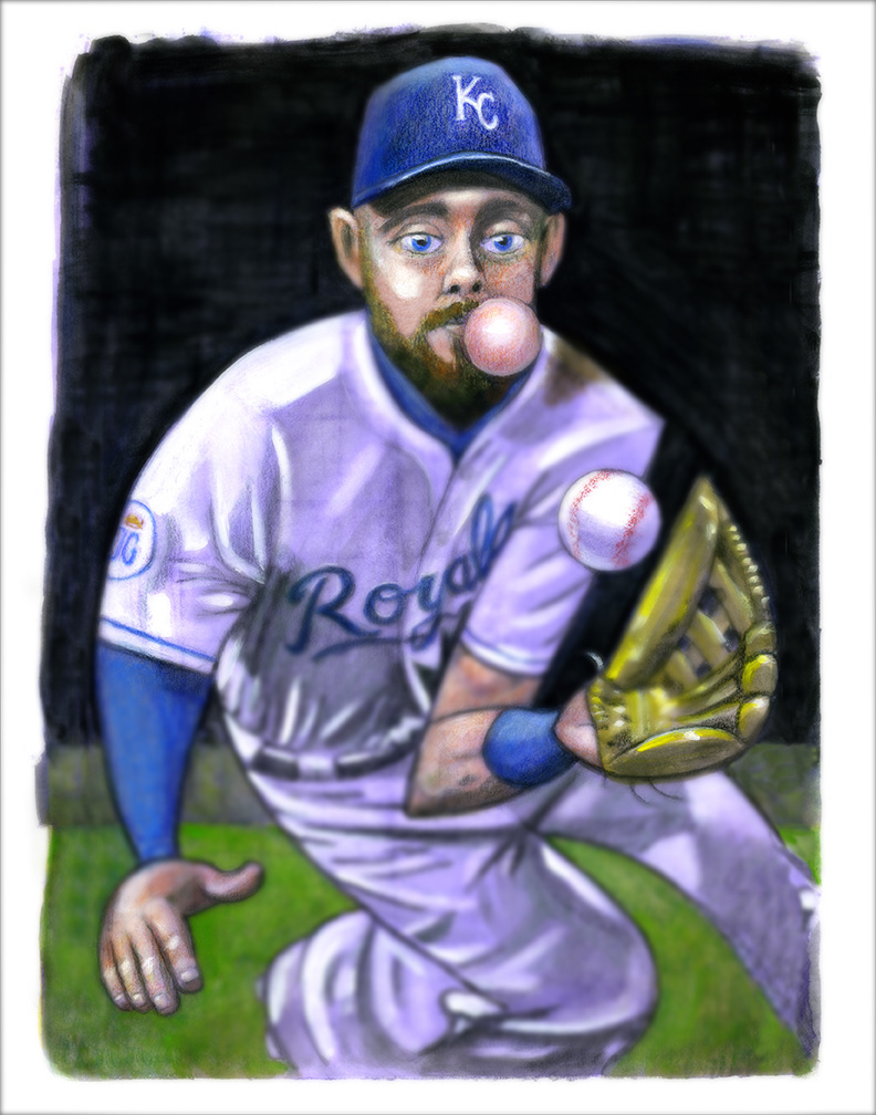 Alex Gordon- mixed media