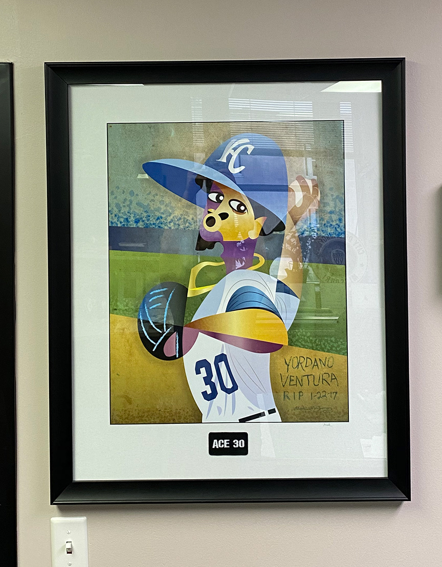 Ventura in frame with Ace 30 patch