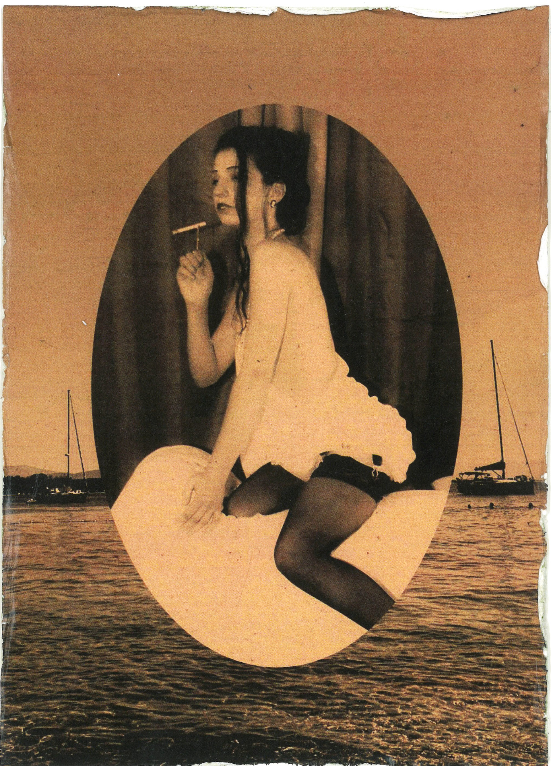 'EROTIC POSTCARDS' MIXED MEDIA ART