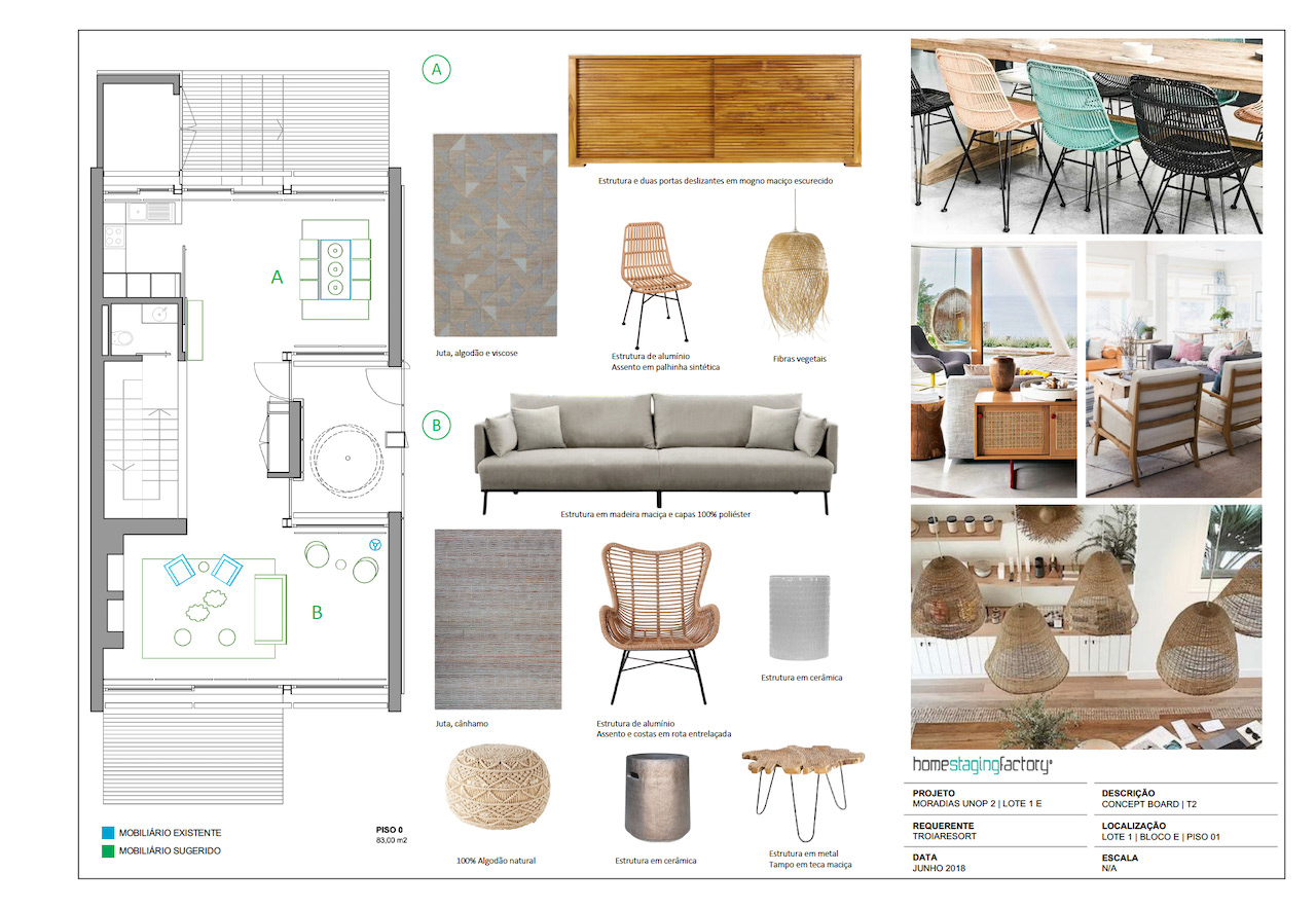 Troia Resort Floor Plan Moodboard