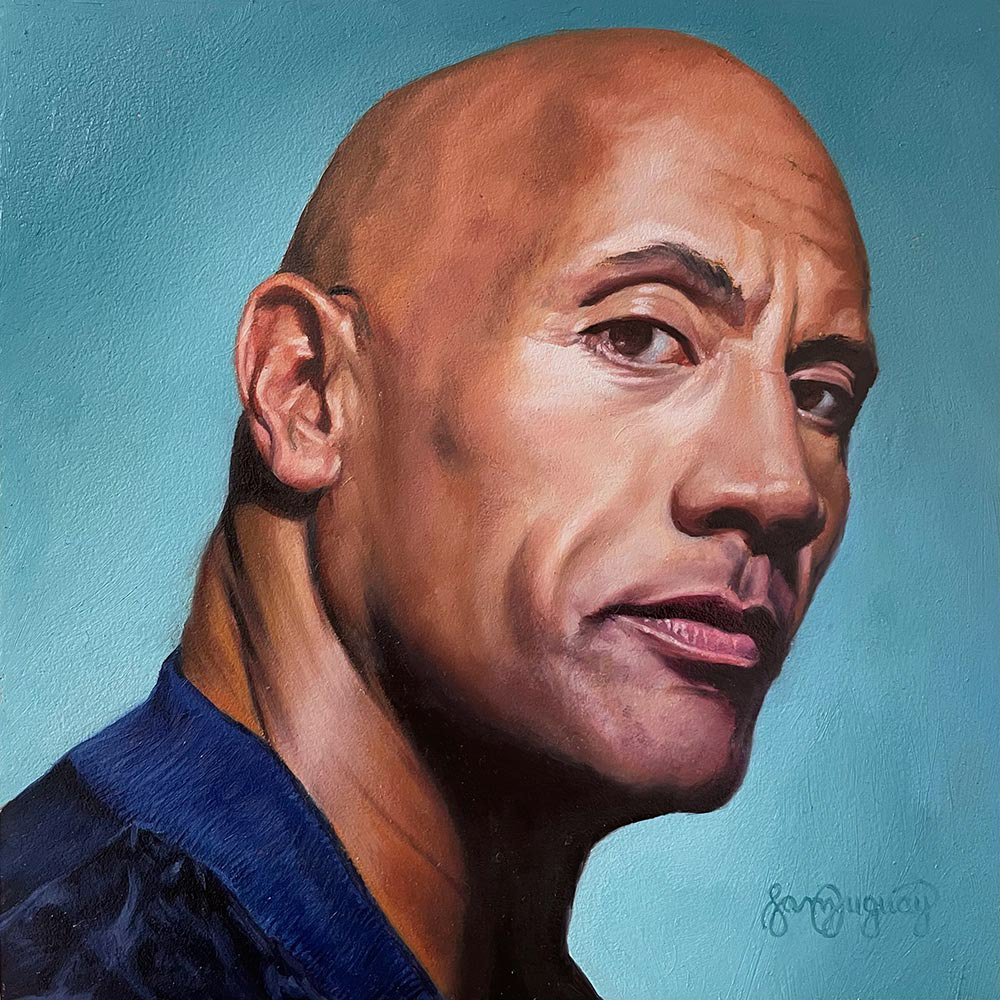 No. 14 - Dwayne "The Rock" Johnson Painting