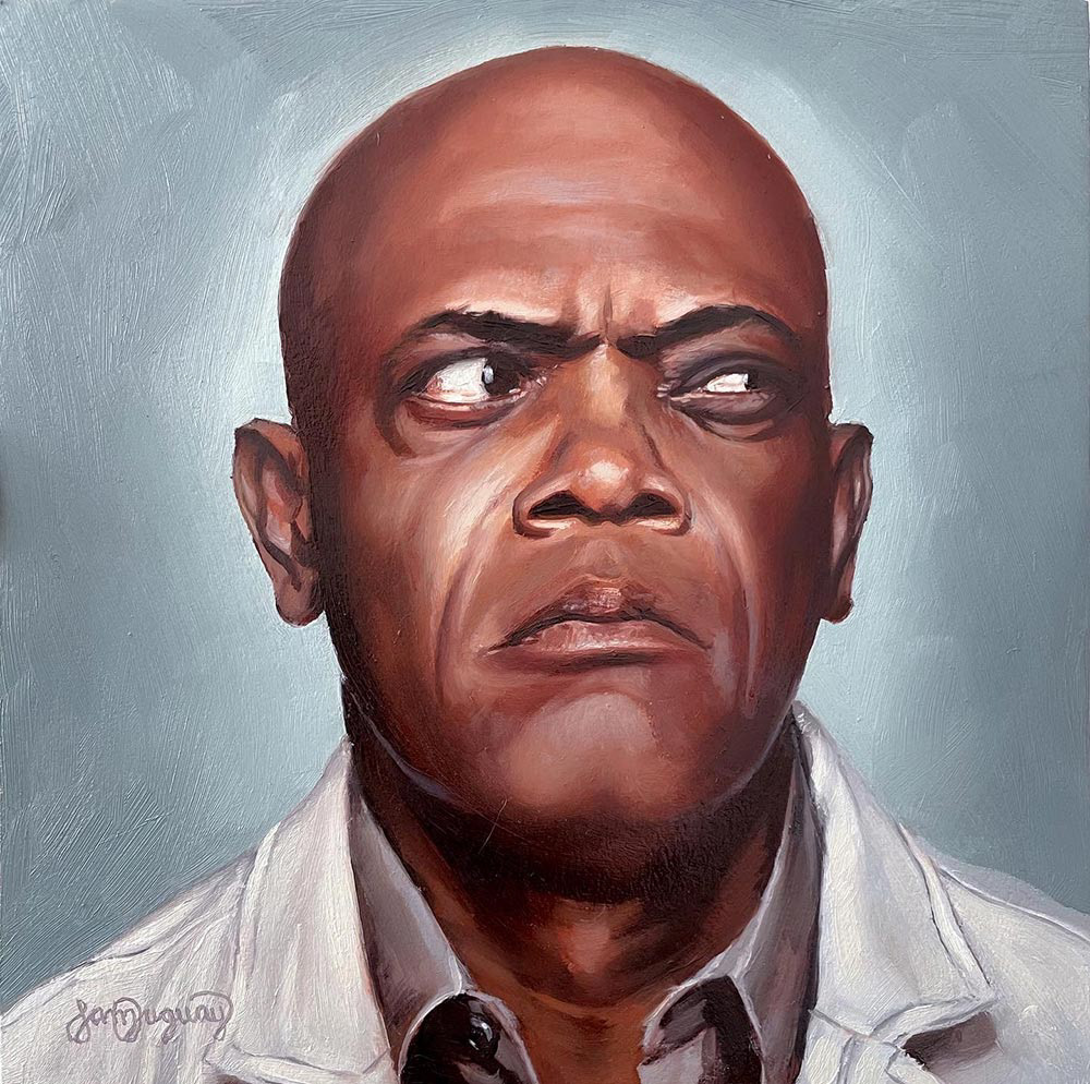 No.4 - Samuel L. Jackson Painting