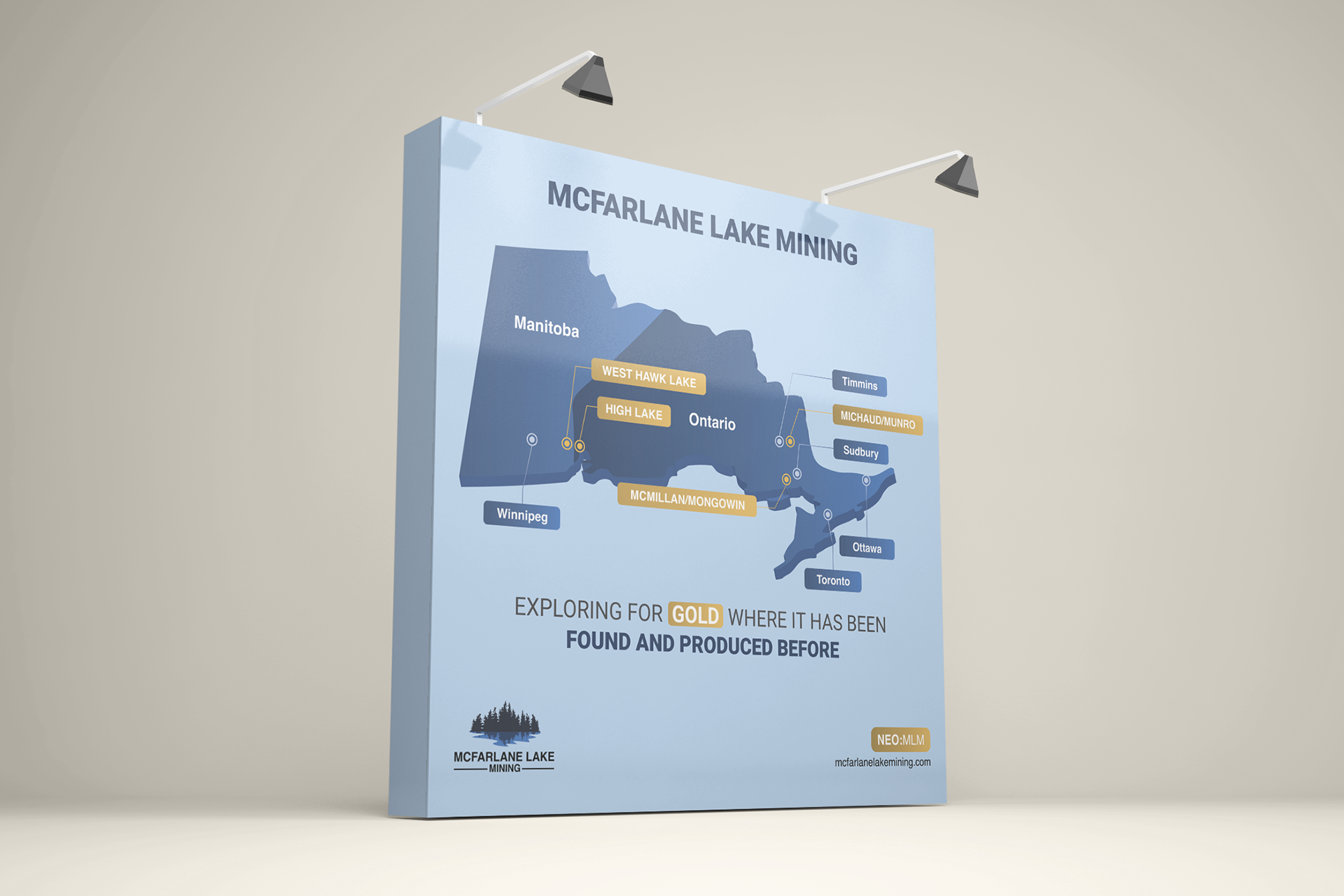 McFarlane Lake Mining Fabric Banner