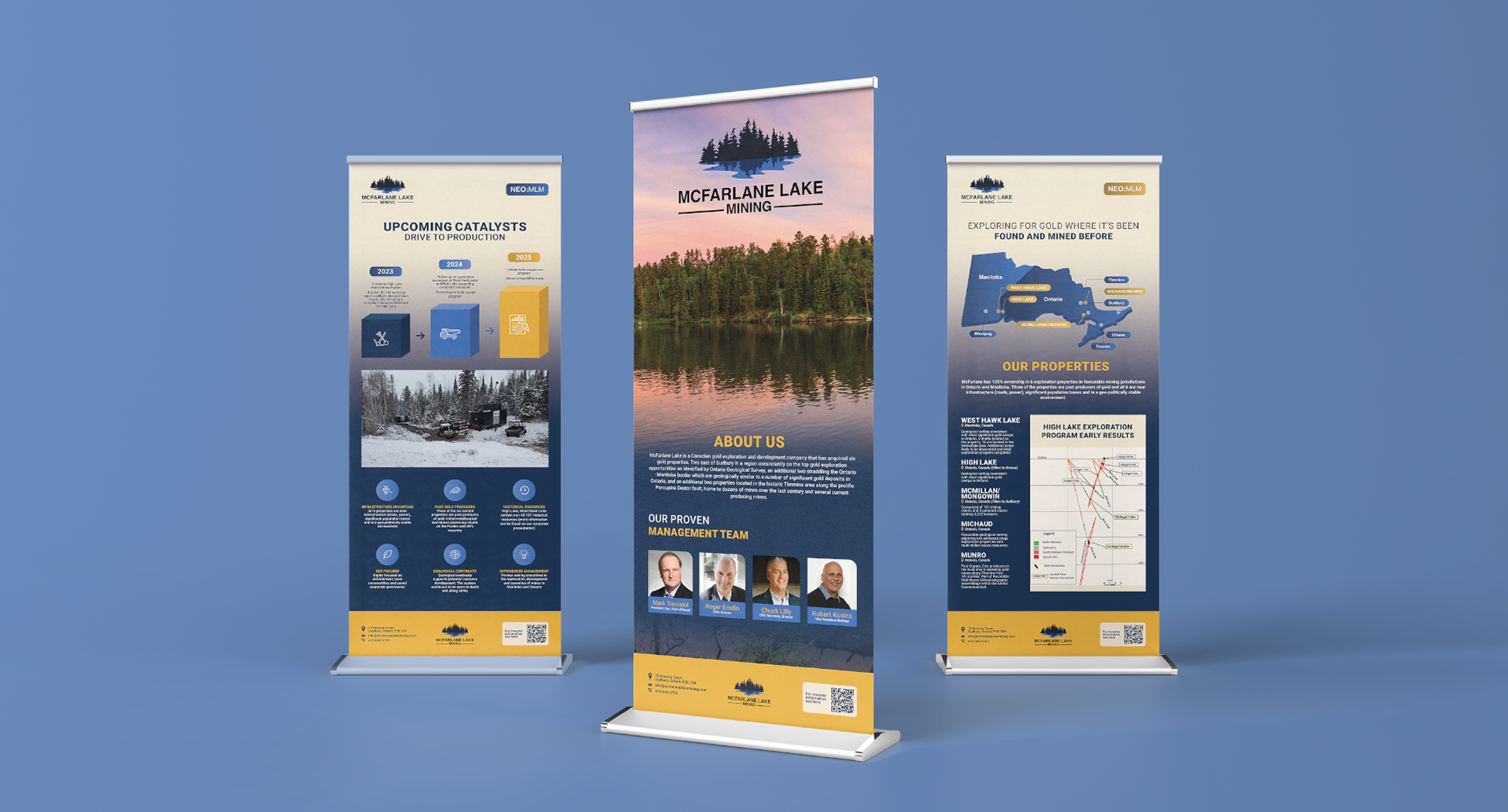 McFarlane Lake Mining Banners