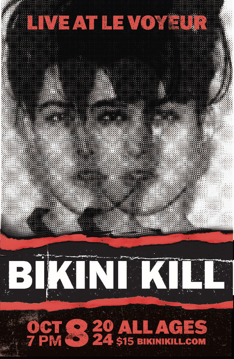 Bikini Kill concert poster