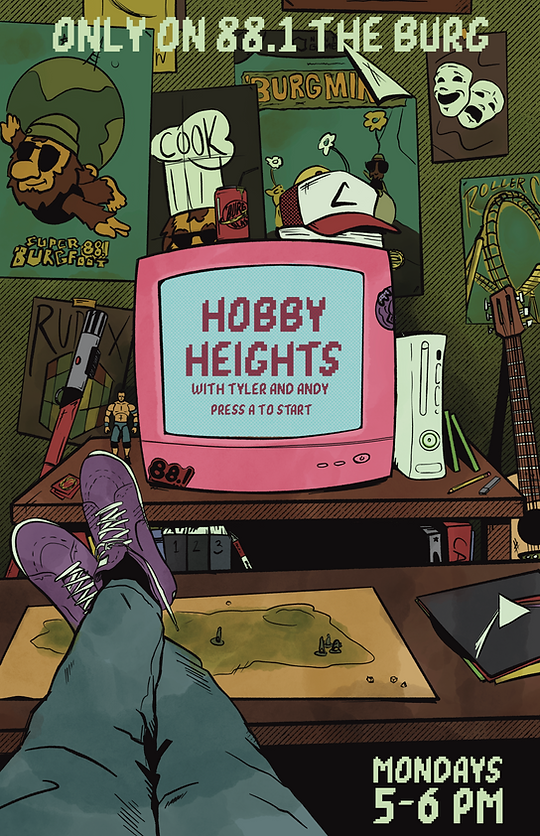 Hobby Heights award-winning radio show poster