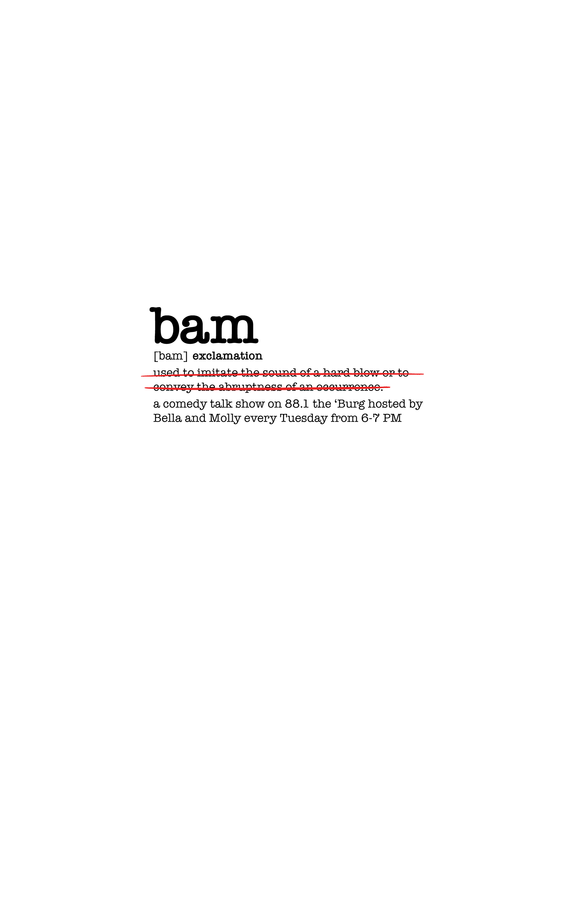 BAM radio show poster