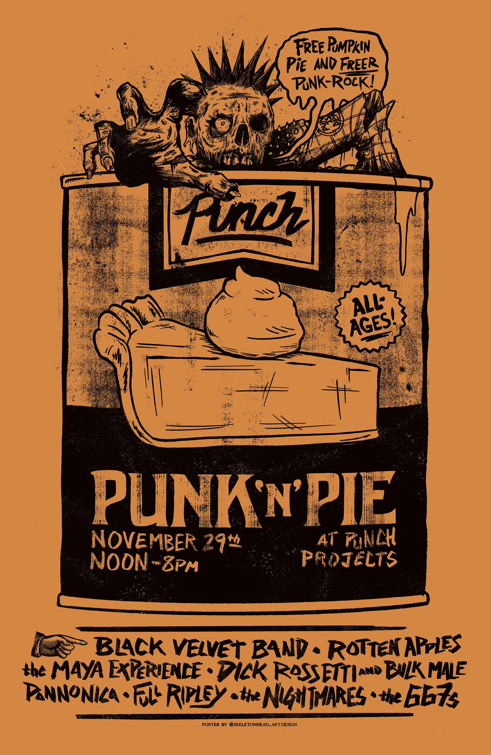 Punk 'n' Pie festival poster (2025)