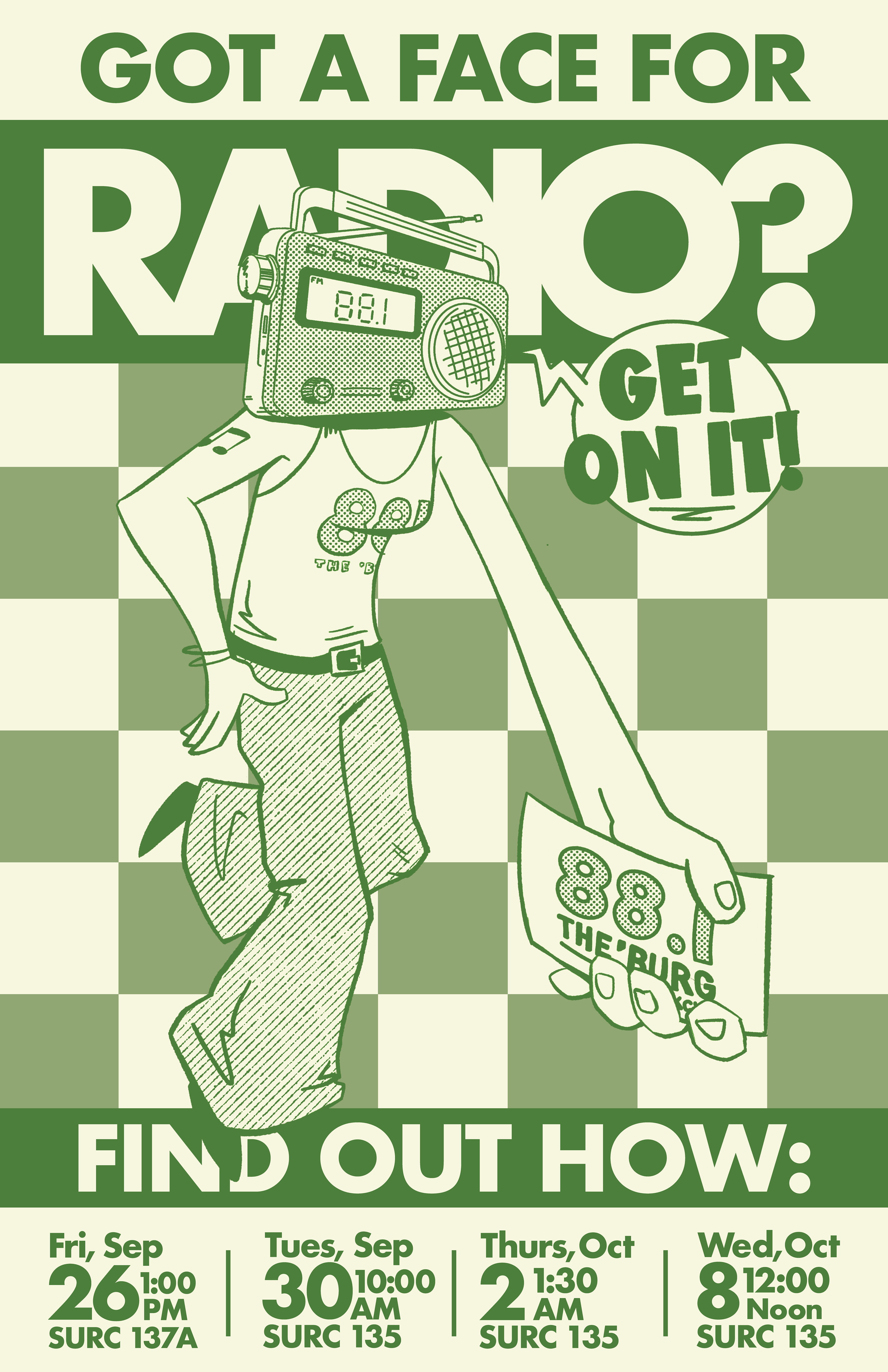 Face For Radio 88.1 campaign poster