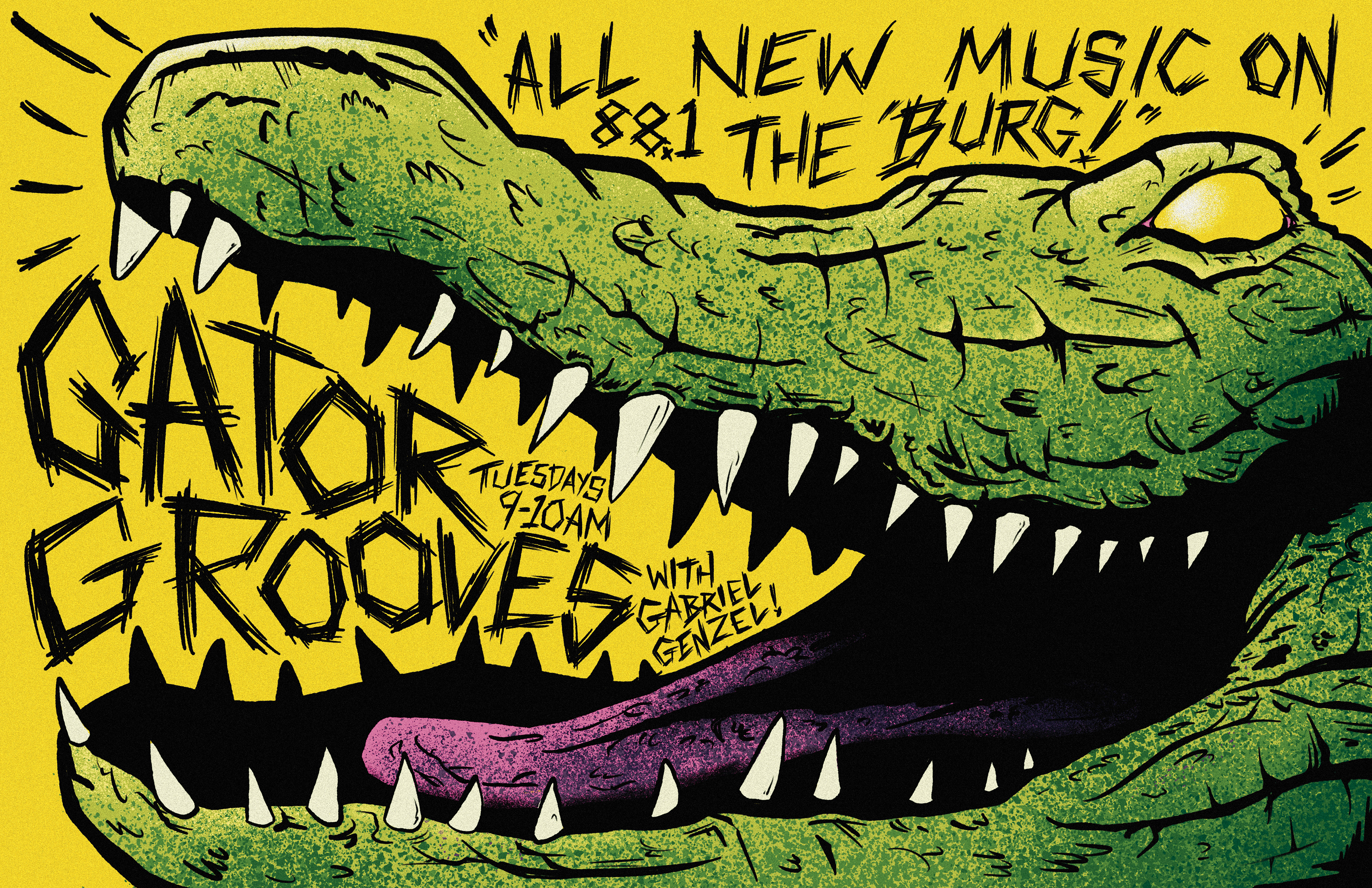 Gator Grooves radio show poster