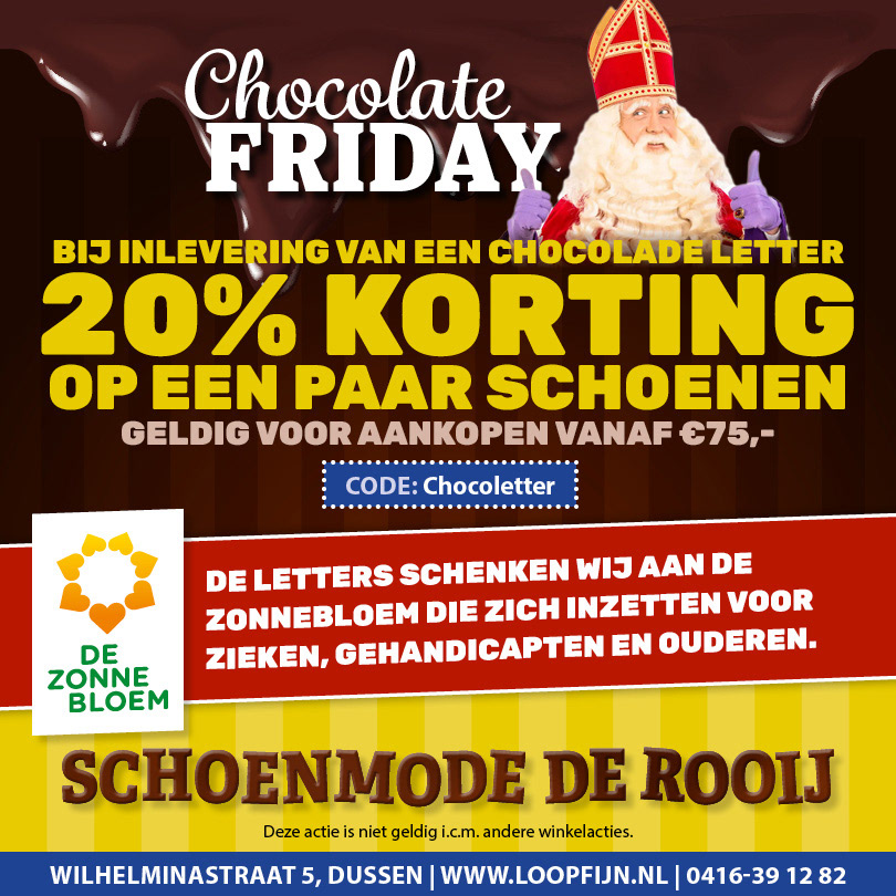 De Rooij Chocolate Friday Actie