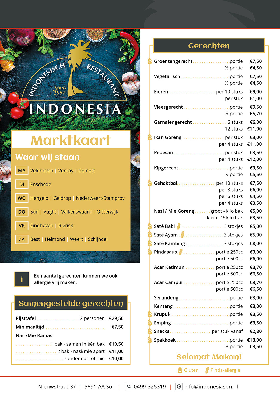Indonesia Son A5 Marktkaart