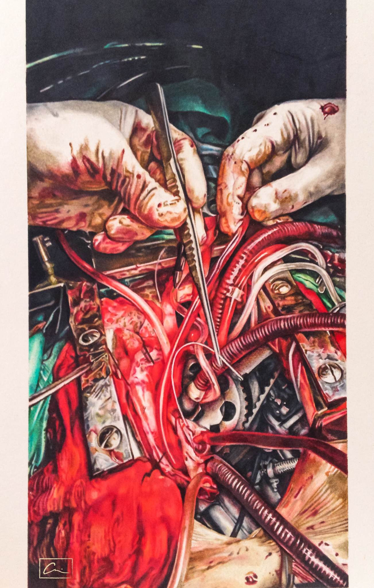 Colored pencil on illustration board.