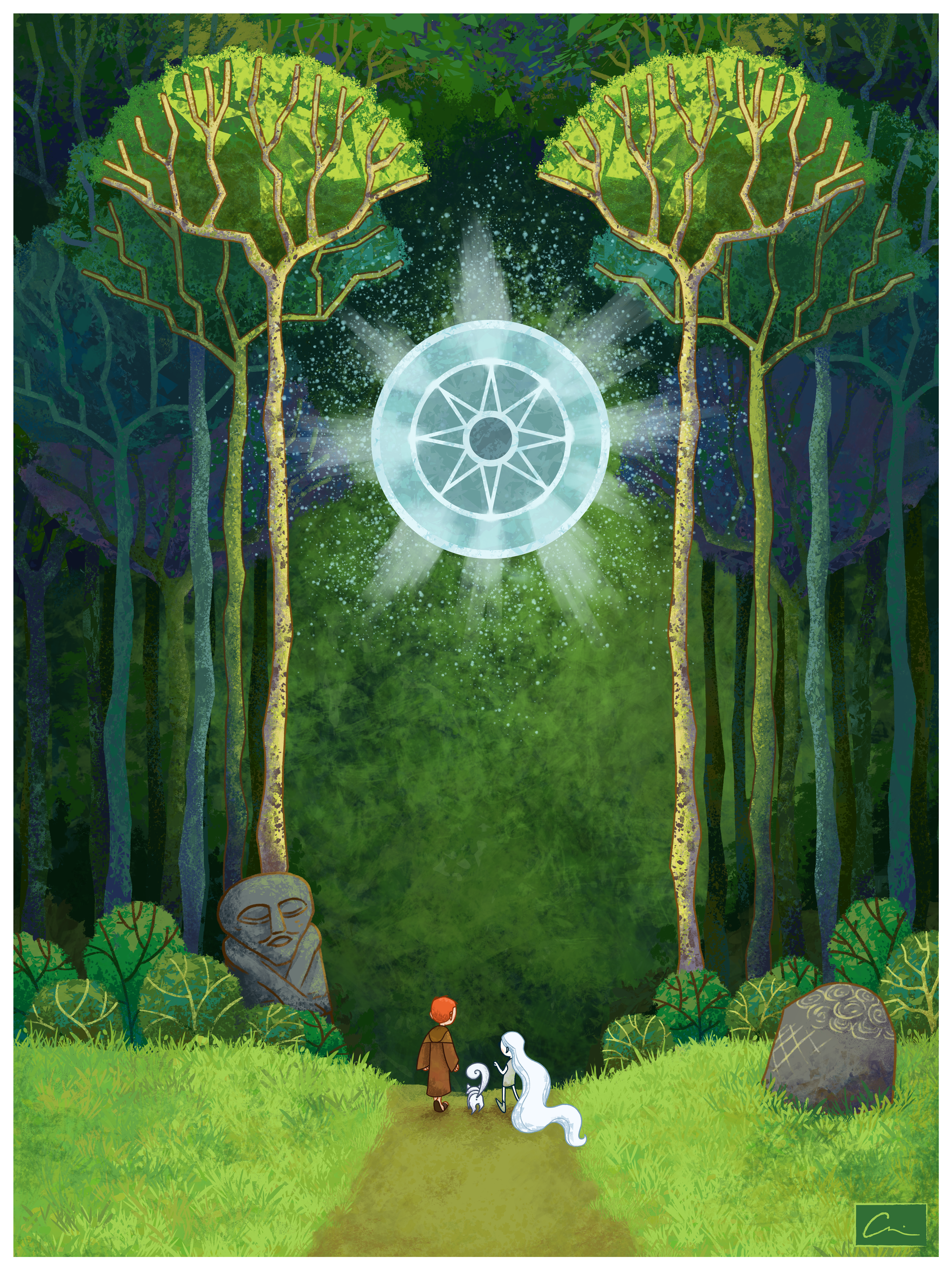 Fan art for the movie "The Secret of Kells" by Cartoon Saloon. I do not own this intellectual property and this work is not licensed.