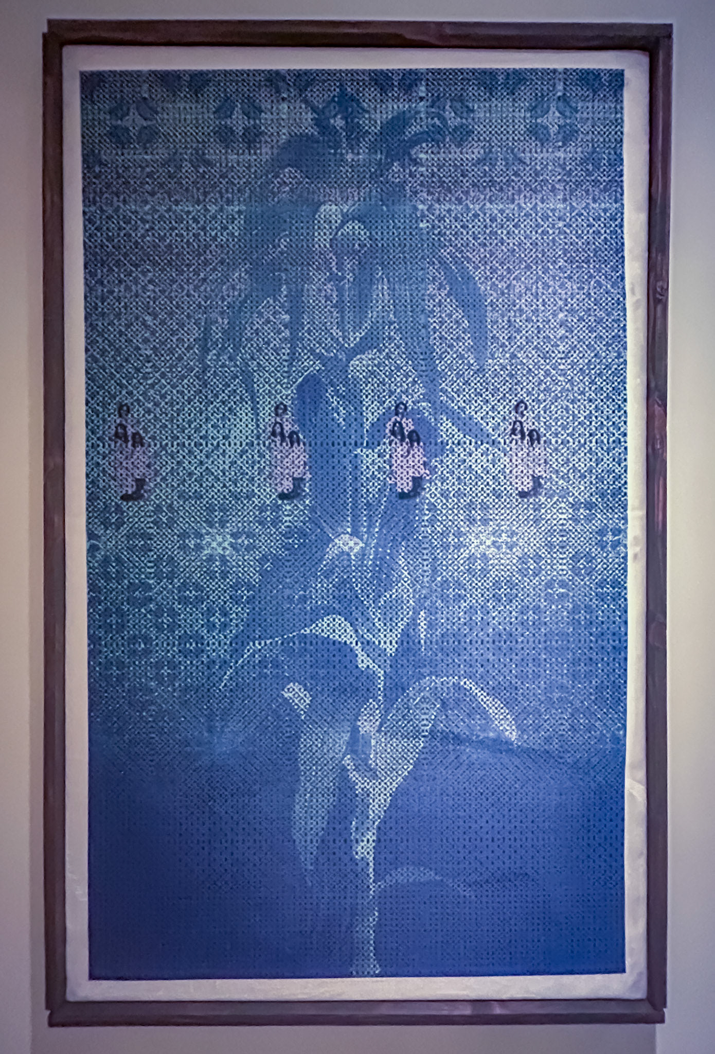 Migrant, 2026, Digital Collage as Printed Textile, 33in x 54in