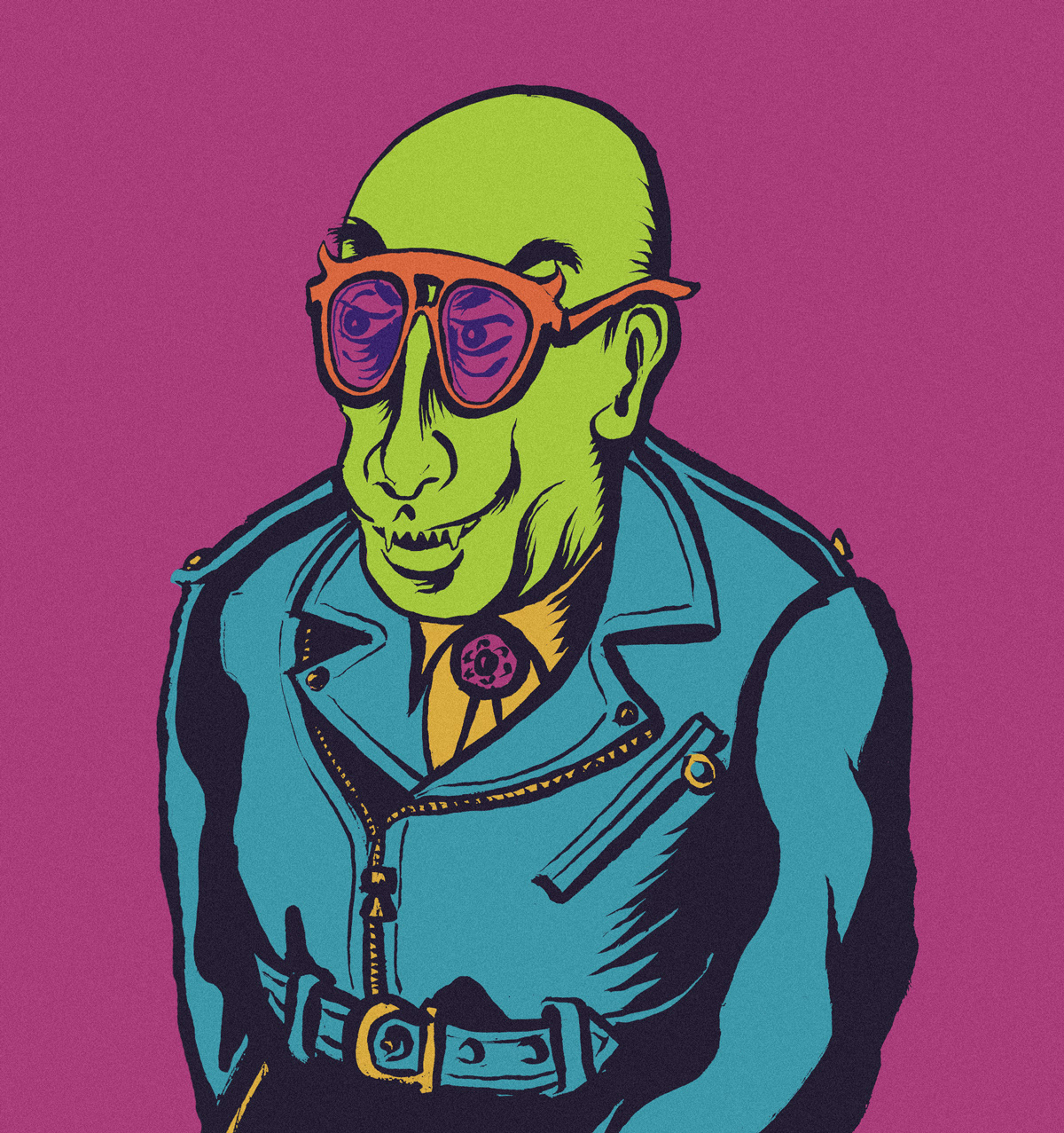 Skeletor's uncle. Brush pen, digital color