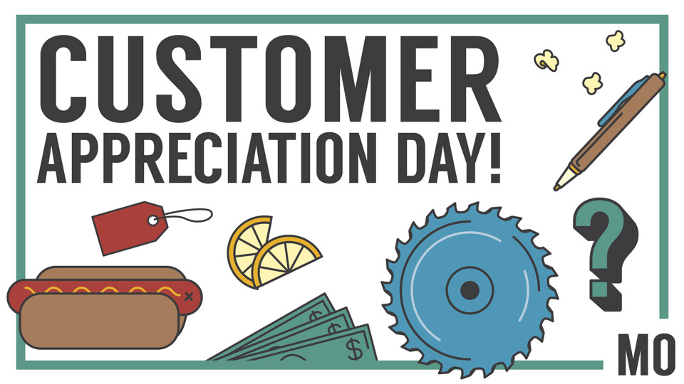 Adobe Illustrator image used to advertise a Grizzly Industrial showroom event