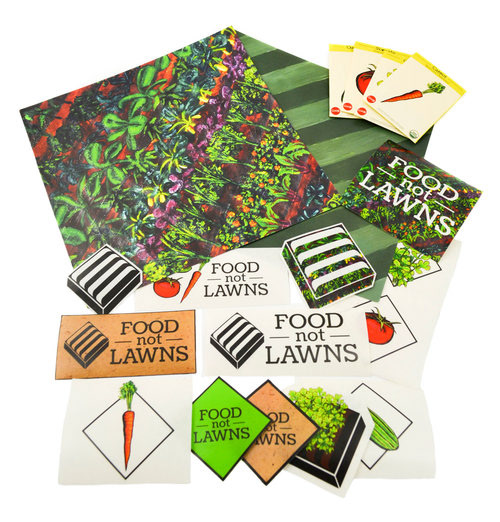 This was a sticker, print & seed pack concept I did as a student project (not used by the fine folks at the actual organization).