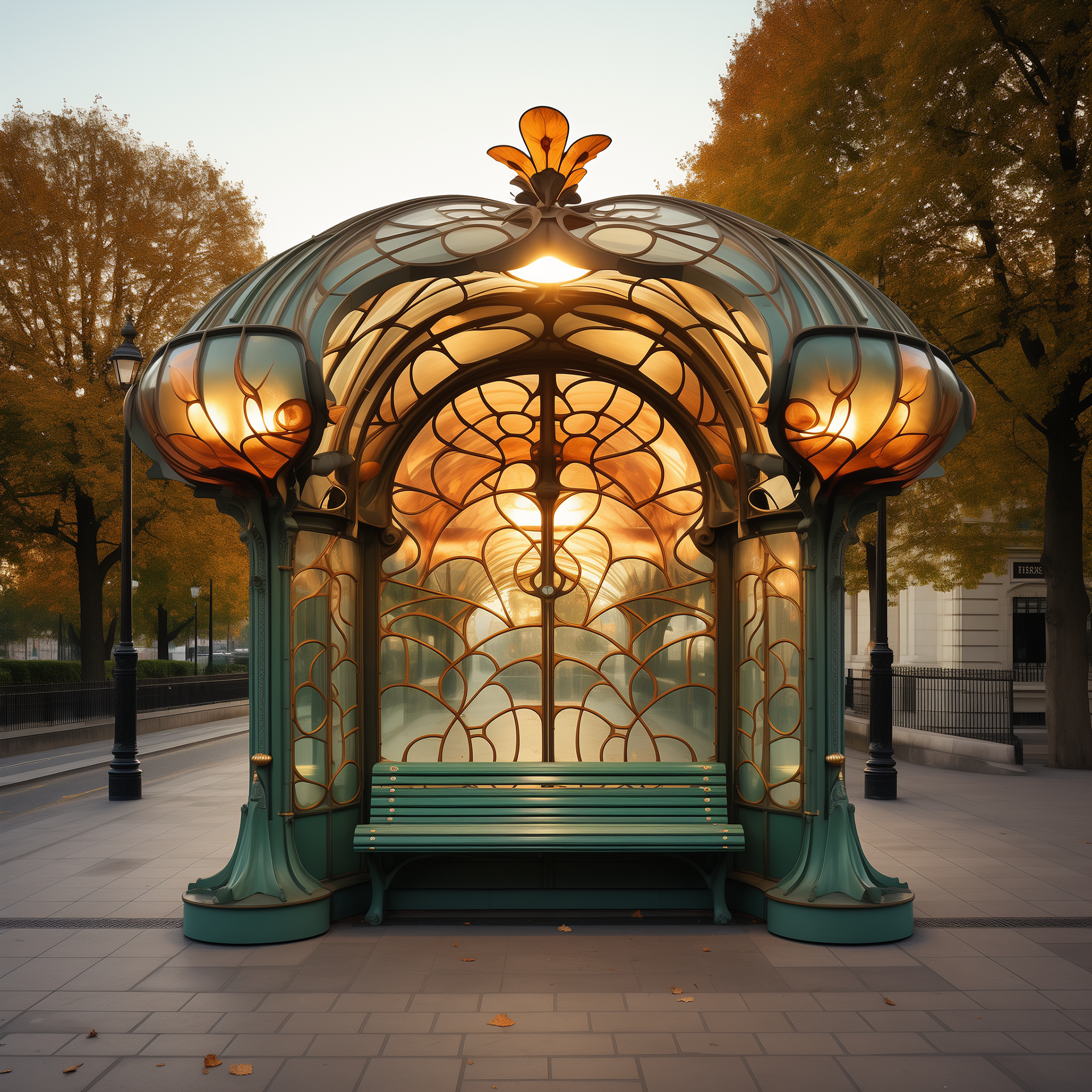 Modern-Art-Nouveau-Bus-Stop-Design