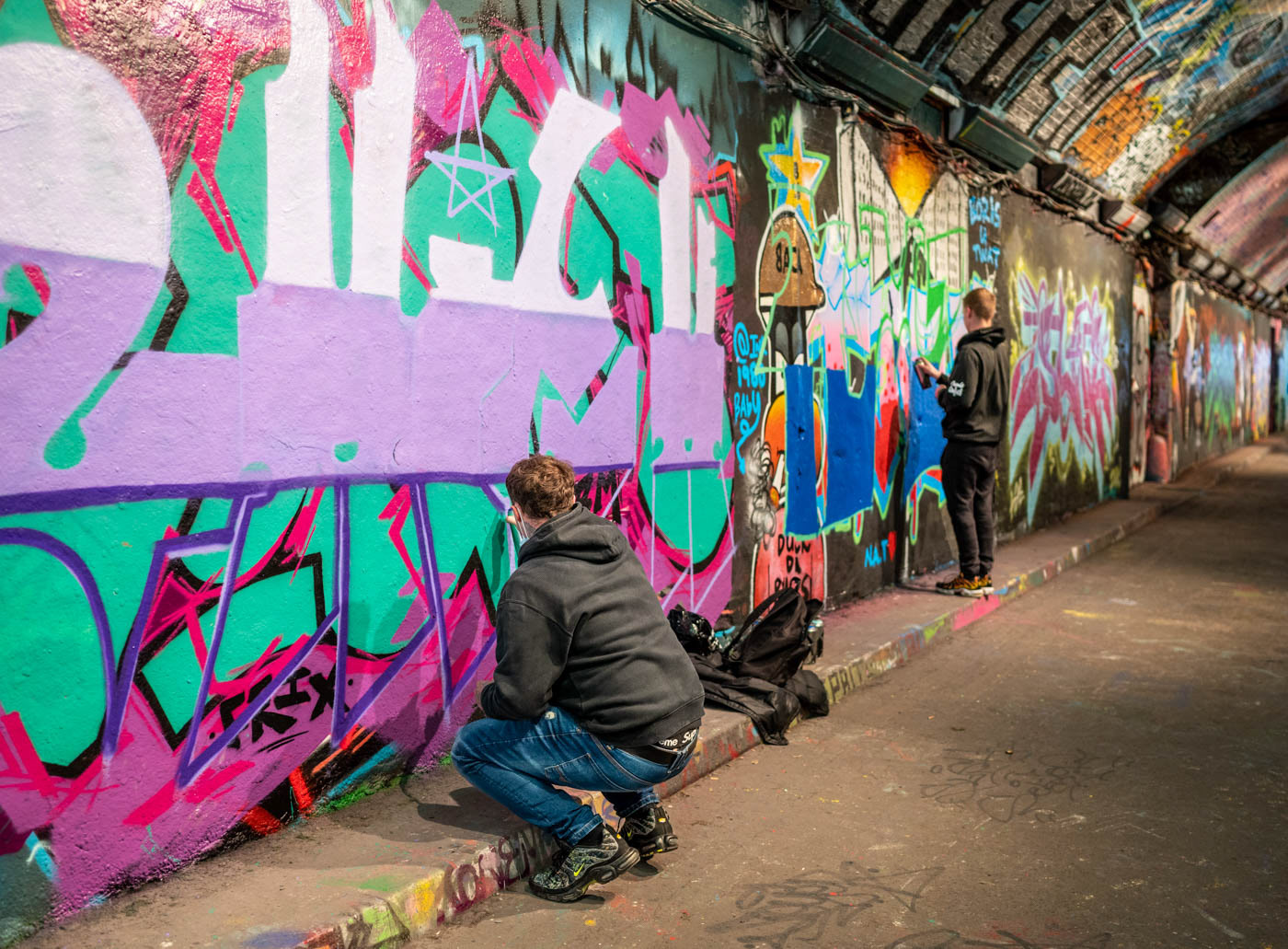 Waterloo Tunnel - Street Artists