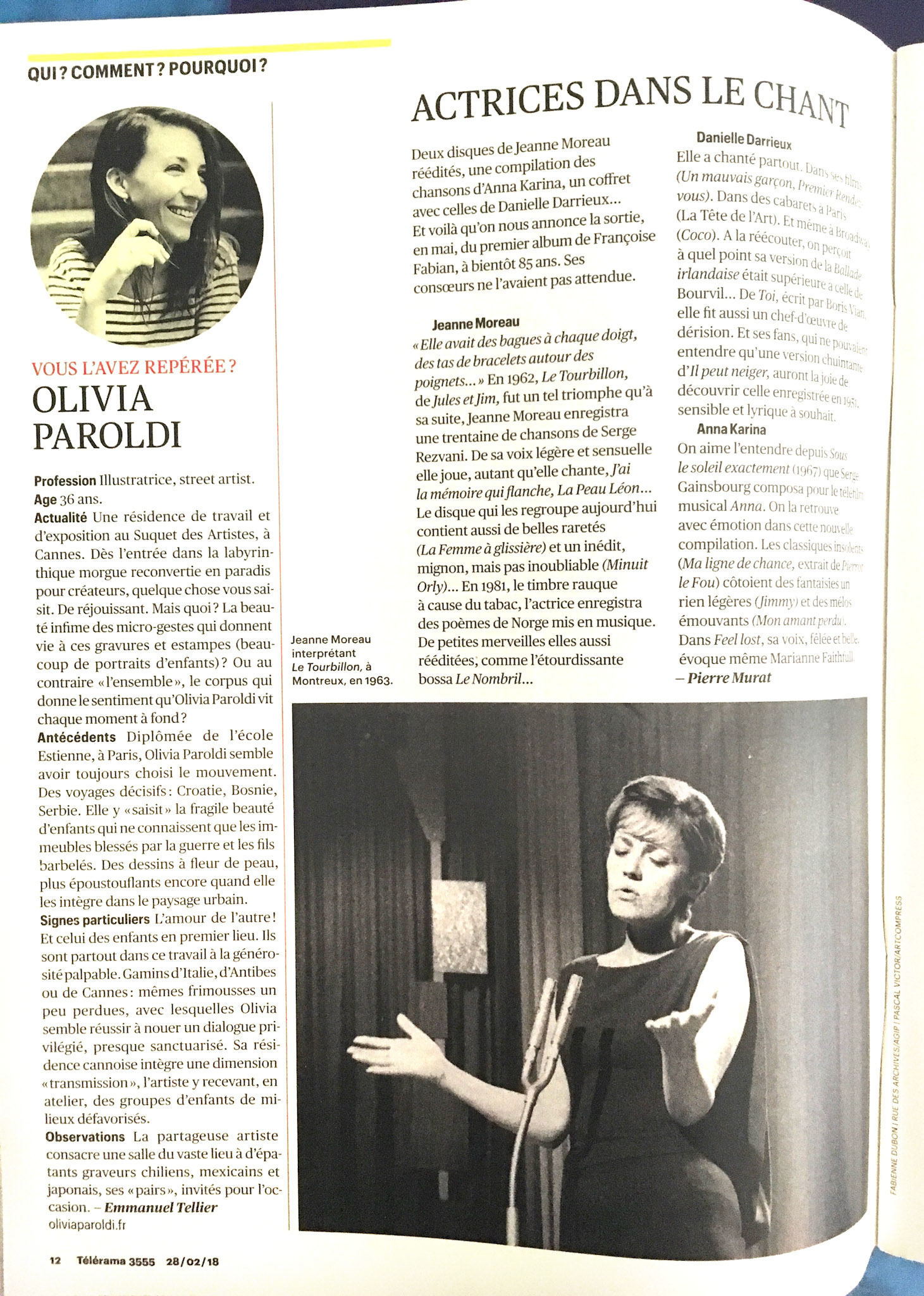 Télérama n°3555, 28 février 2018