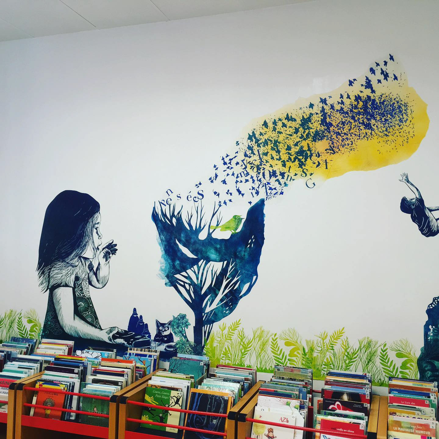 Fresque Du vent dans les pensées, Vallauris 2019