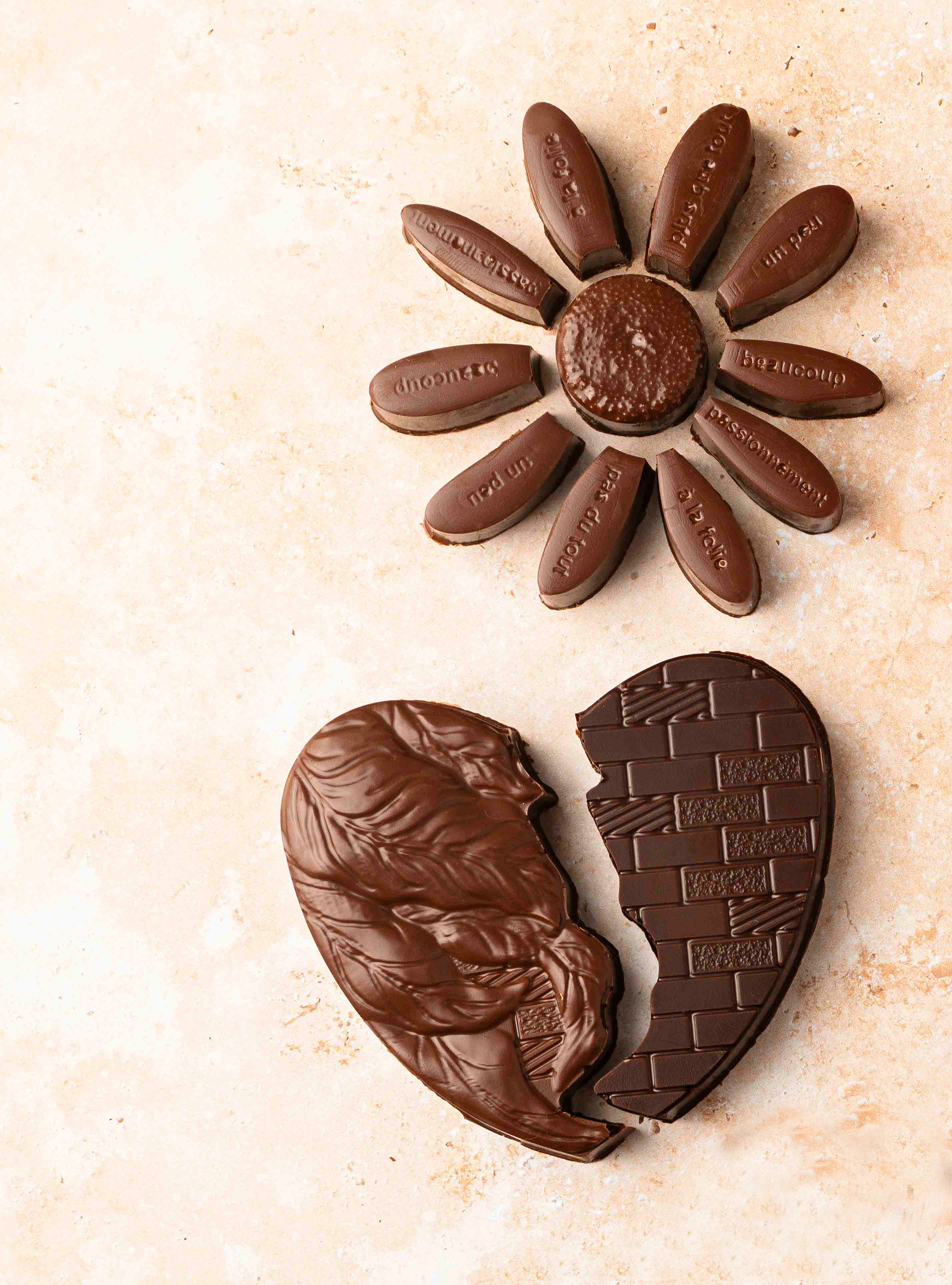 Design des moules de Saint-Valentin