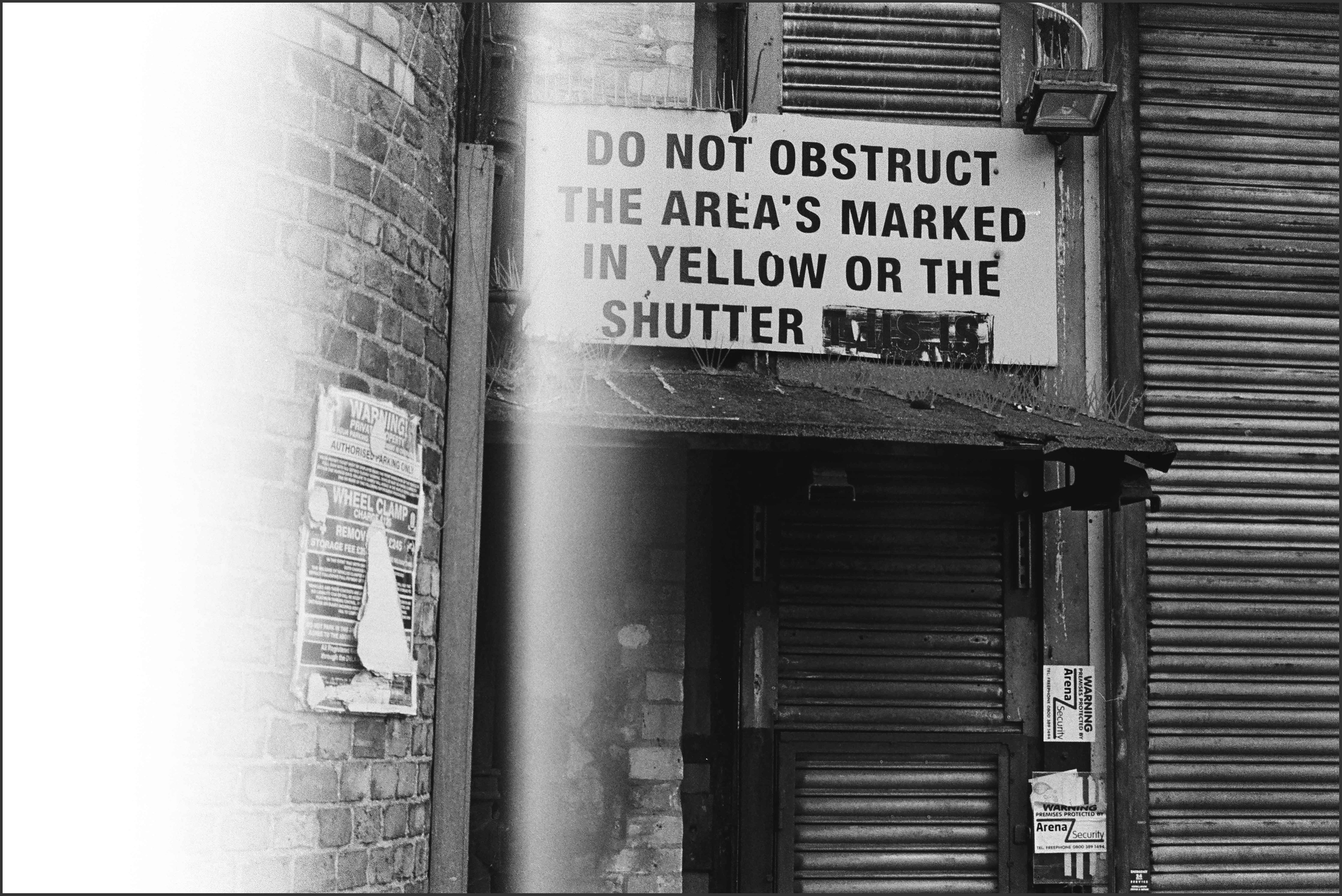 Do Not Obstruct