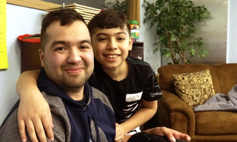 Fernando Cisneros and his 10-year-old son Exander enjoy some free time together before Fernando’s English as a Second Language class, held in the Moniteau County Library on March 11, 2019. Cisneros has multiple sclerosis and says being a United States citizen allows him to receive better medical care and spend more time with his son. “I know that if you’re not a citizen it’s very hard to get disability [benefits]. As soon as they seen that I’m a citizen, it was really easy to.” His family moved to California, Missouri when he was 2 years old because of the job opportunities that were available at Cargill, a local meat processing plant. Like his parents, Cisneros hopes to lay down roots in this community so that his son can have more opportunities in the future. 