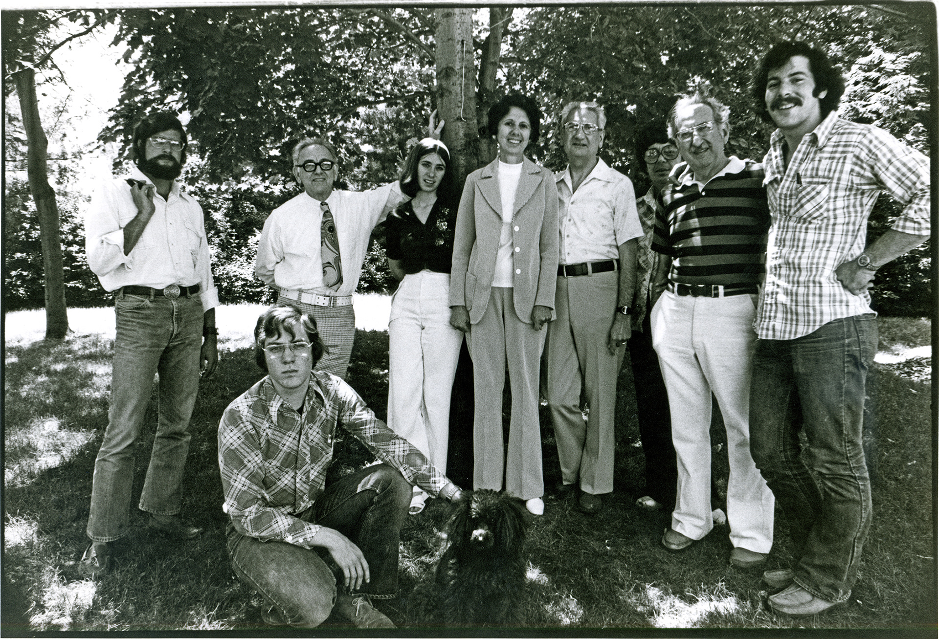 Lou, Dave and Ivan, Harry, Ann, Sarah, Meyer, Ruth, Isadore & Joe - 1977