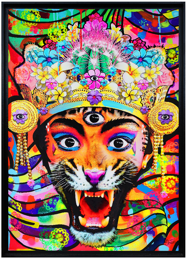 BALINESE TIGER - 105x75cm - 1400€