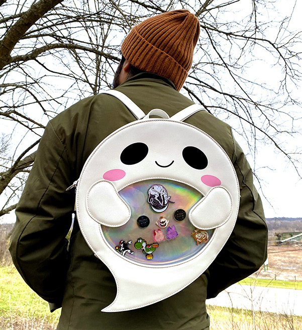 The most popular design: the white ghost ita bag!