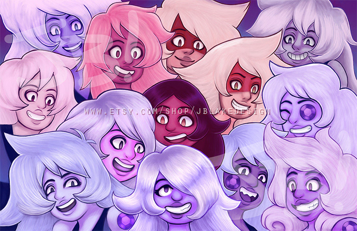 Famethyst (Amethyst gang)- Steven Universe print