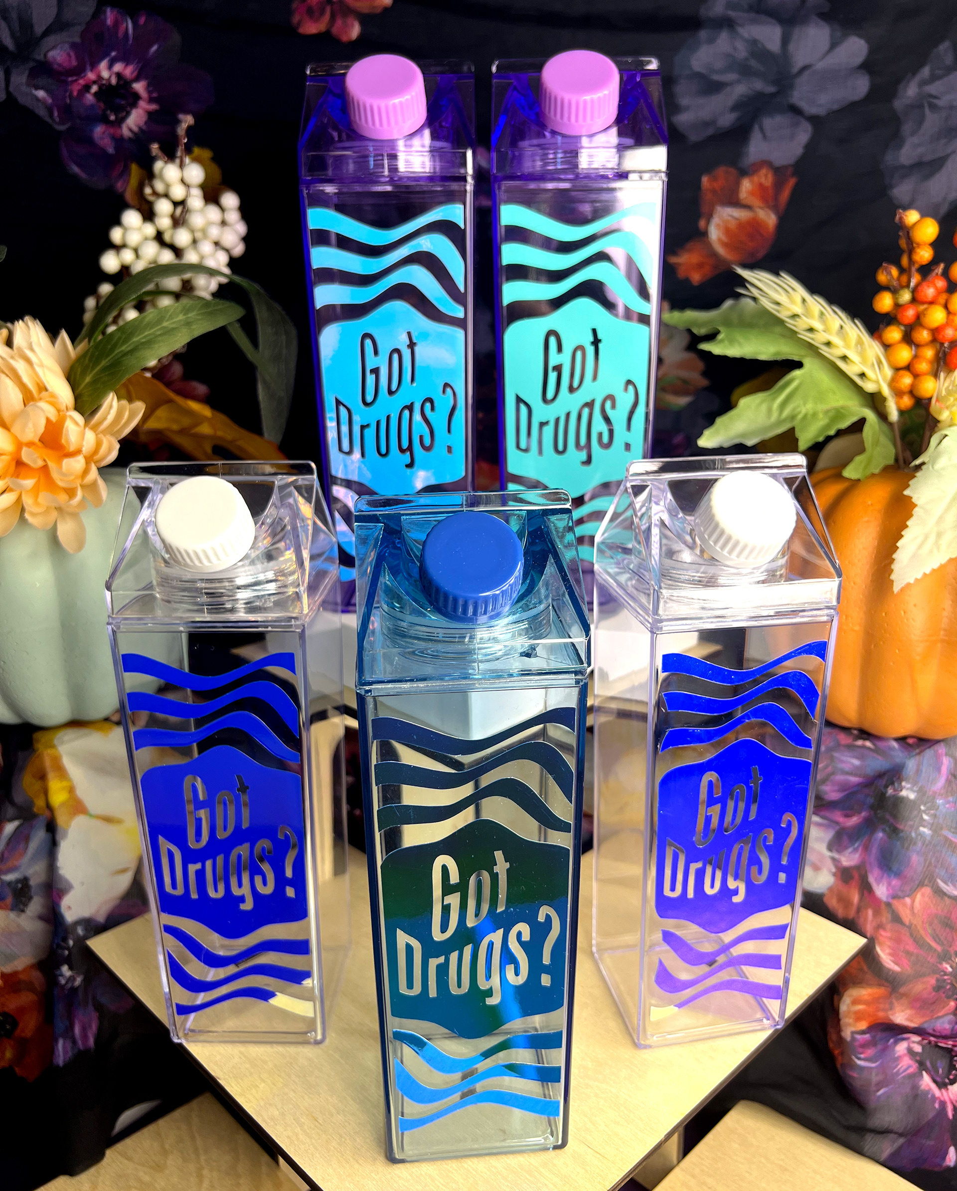 Got Drugs? water bottles