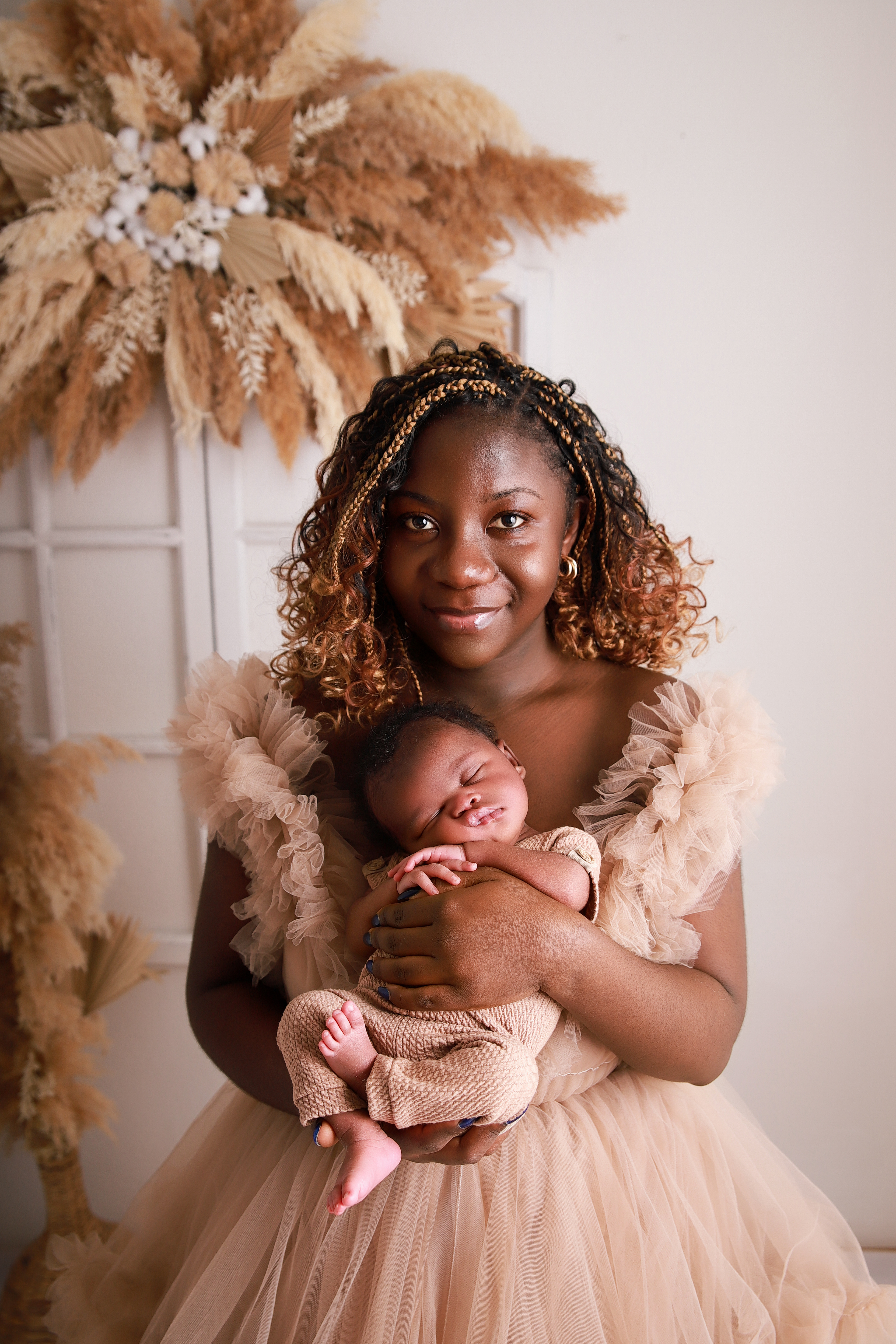 Familienbilder während einem Newborn shooting in Pforzheim