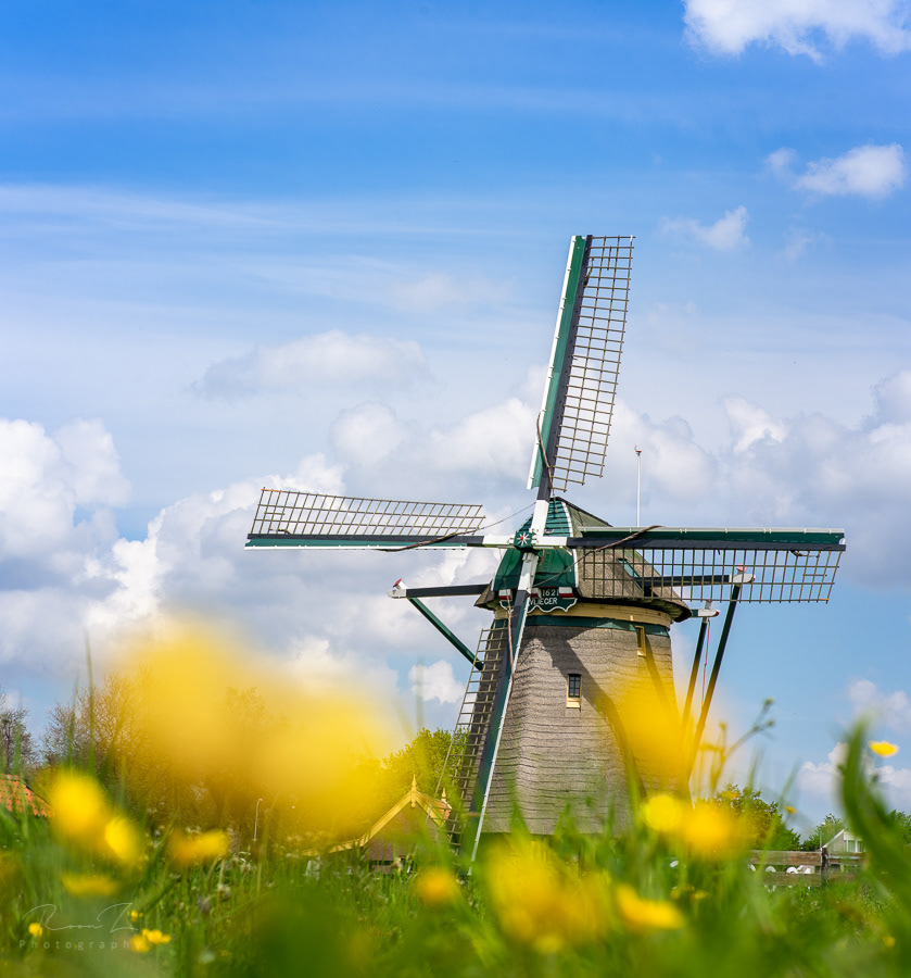 Molen de vlieger, de Vliegermolen in Voorburg / Leidschendam-Voorburg