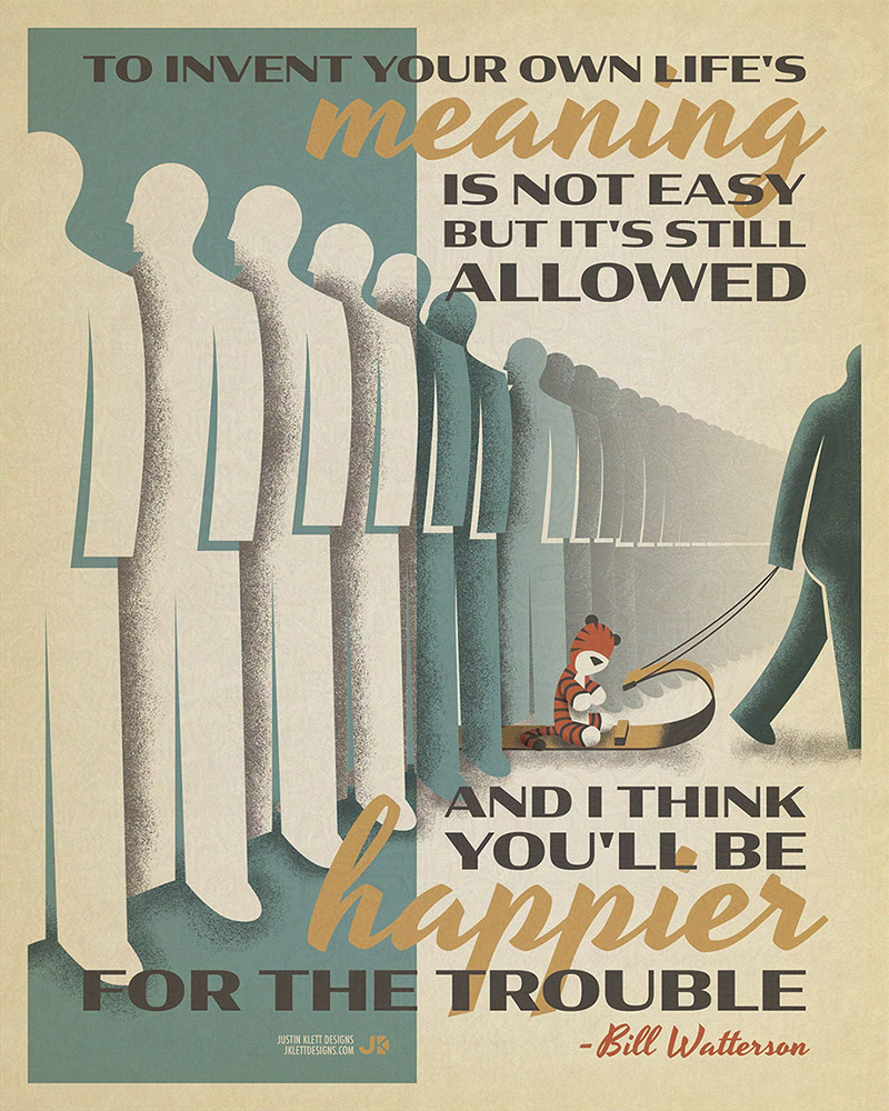 Art piece from a typography-themed gallery show in 2024. The prompt was "Words of Inspiration"