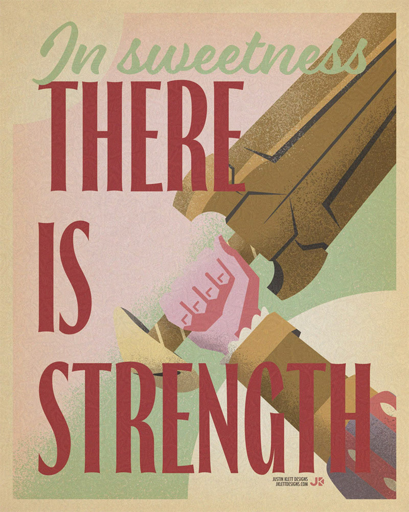 Art piece from a typography-themed gallery show in 2024. The prompt was "Words of Inspiration"