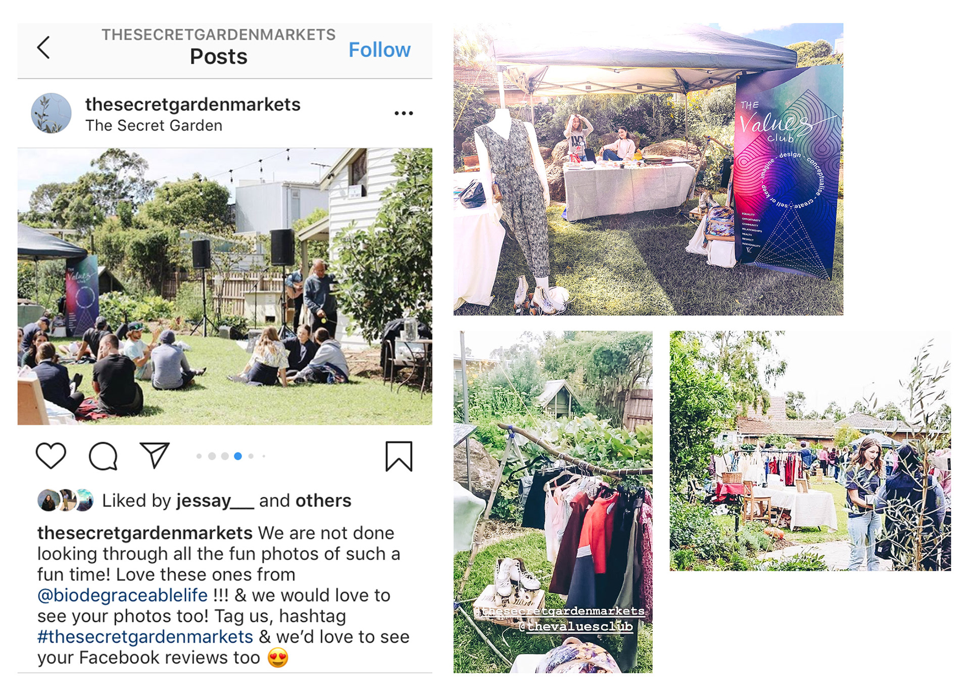 Hosting a market stall to promote the value of 'reusing' (unwanted clothes), promote local artists, and engage the community with our mission.