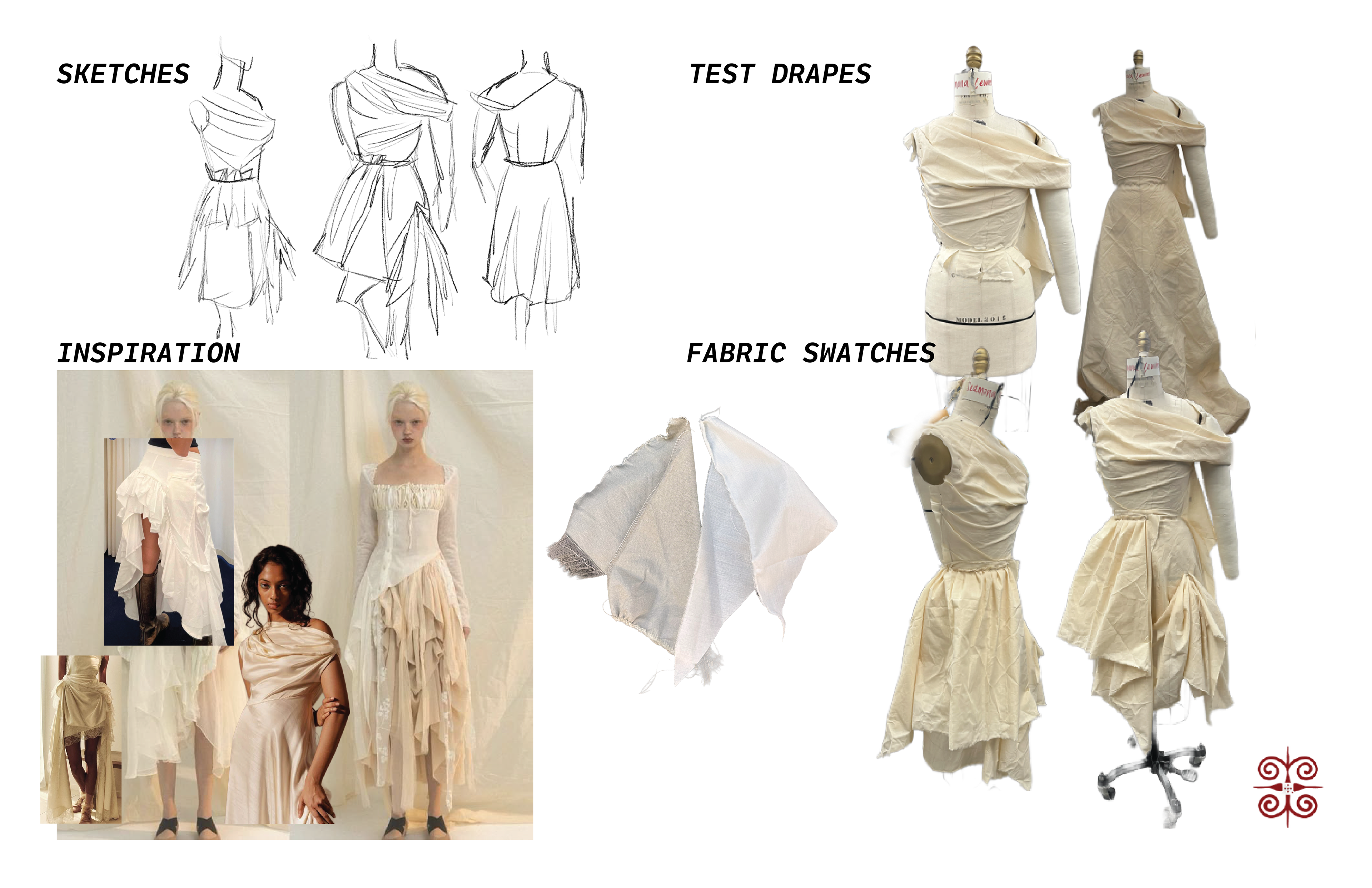 MOOD BOARD SKETCHES INITAL DRAPES