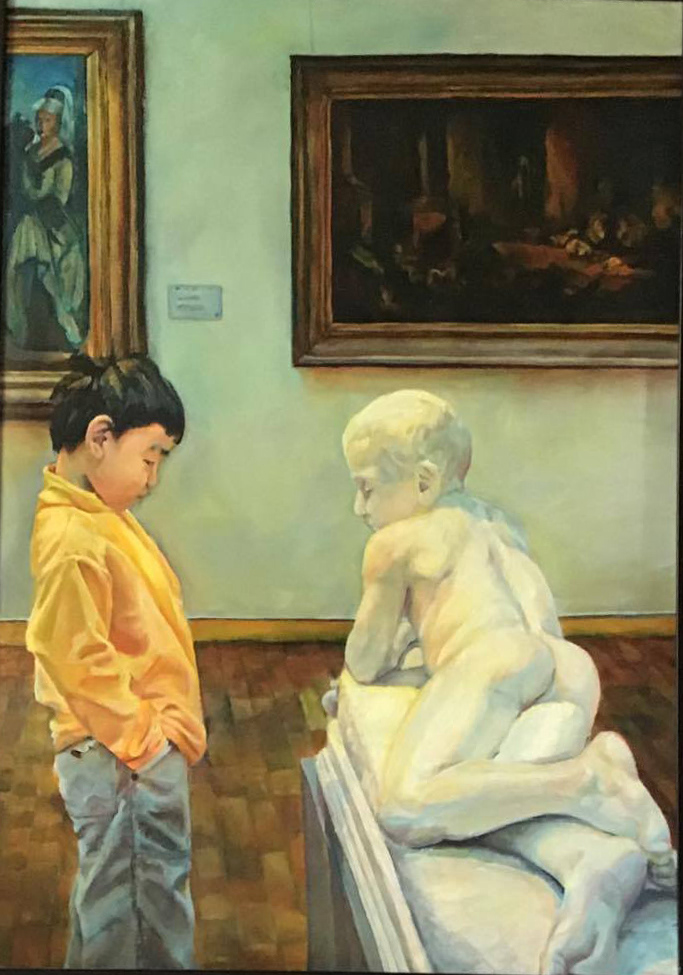 Boy in the Louvre
