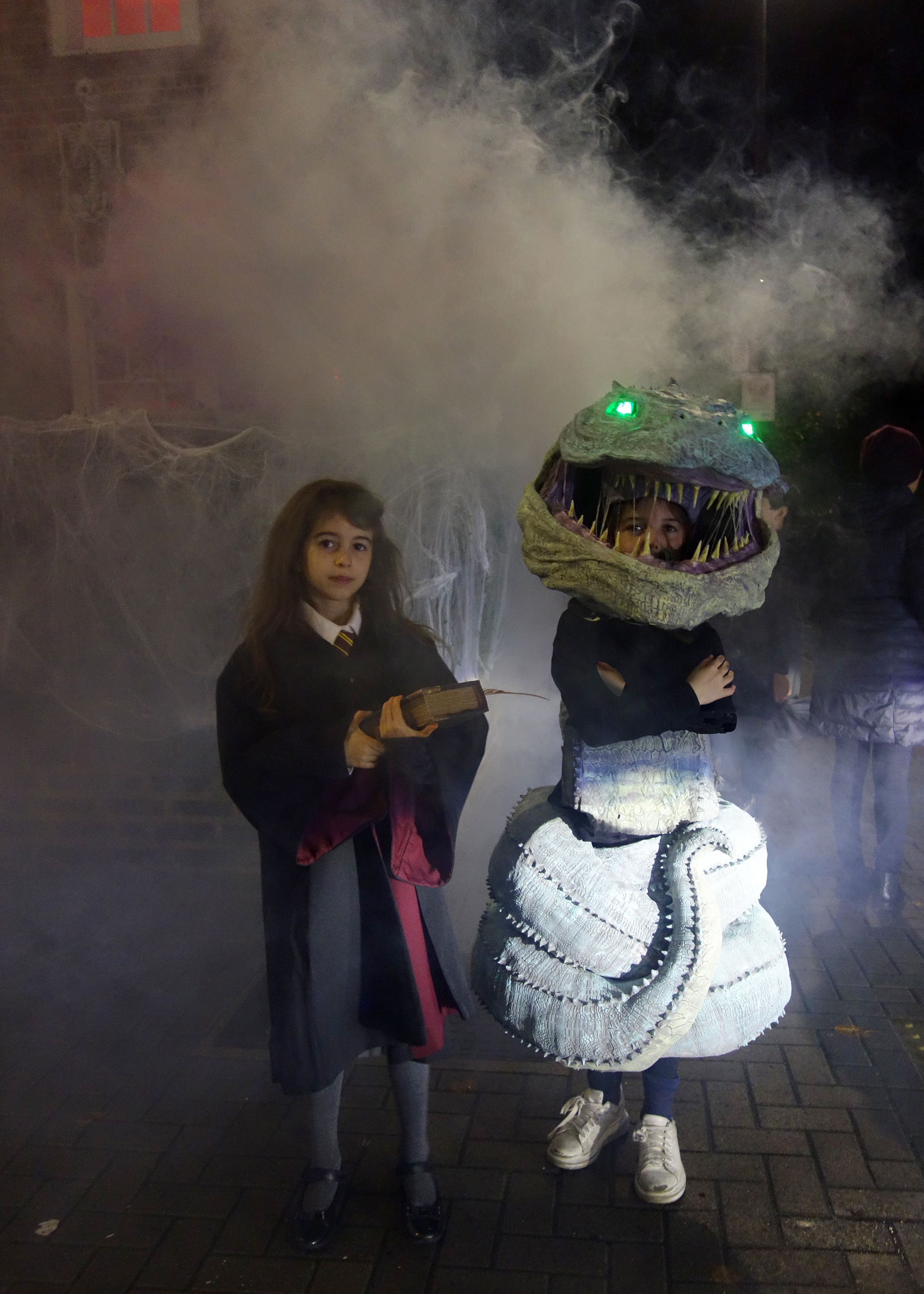 Ginny and the basilisk on halloween