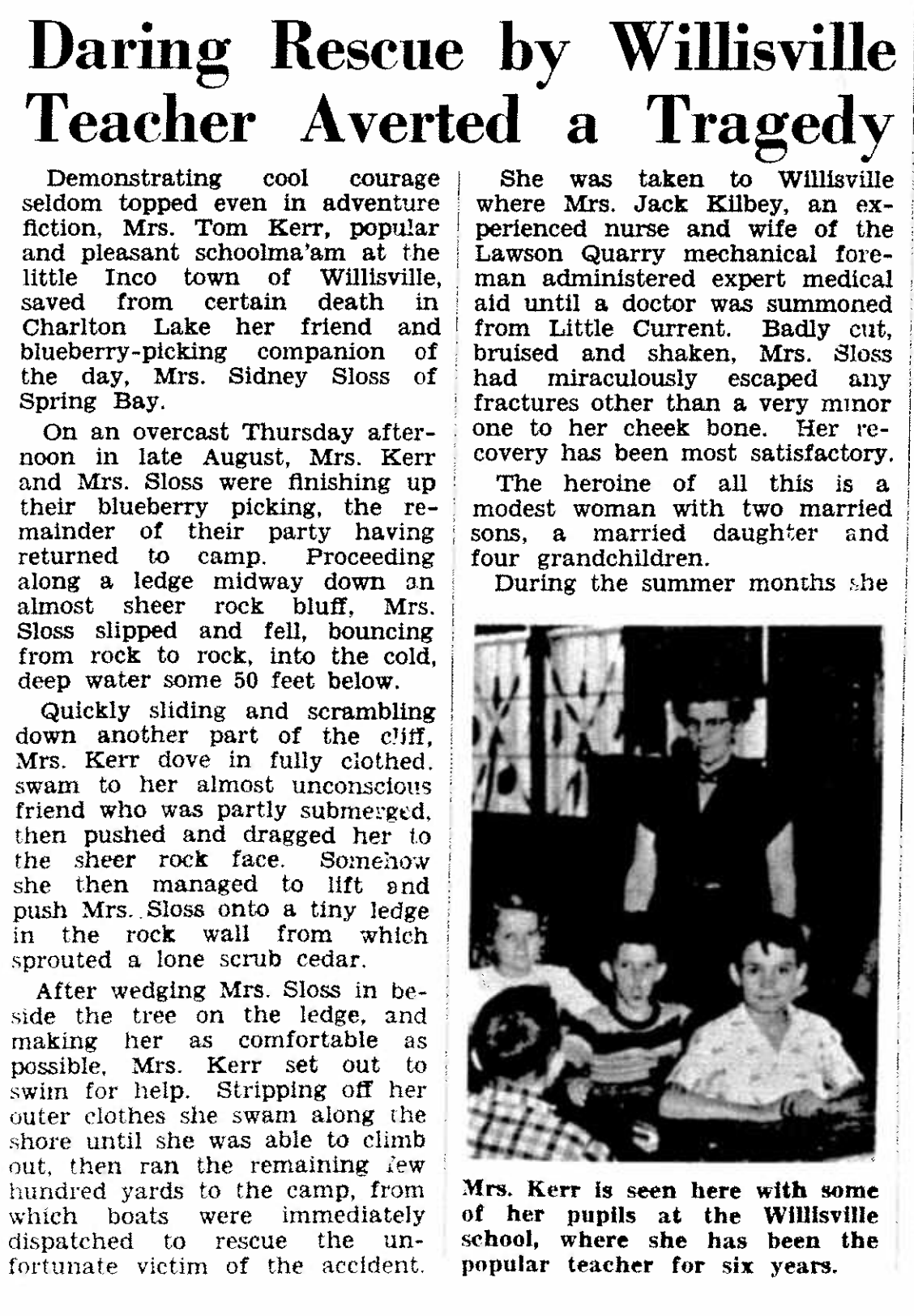 Eliza Kerr - Inco Triangle November 1956